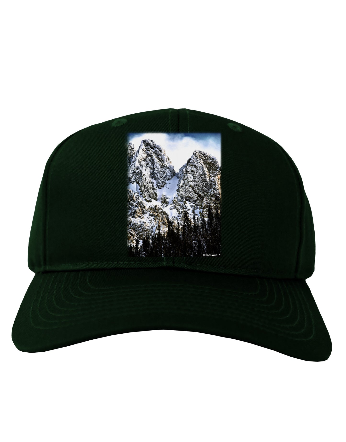 Mountain Landscape 2 Adult Dark Baseball Cap Hat-Baseball Cap-TooLoud-Hunter-Green-One Size-Davson Sales