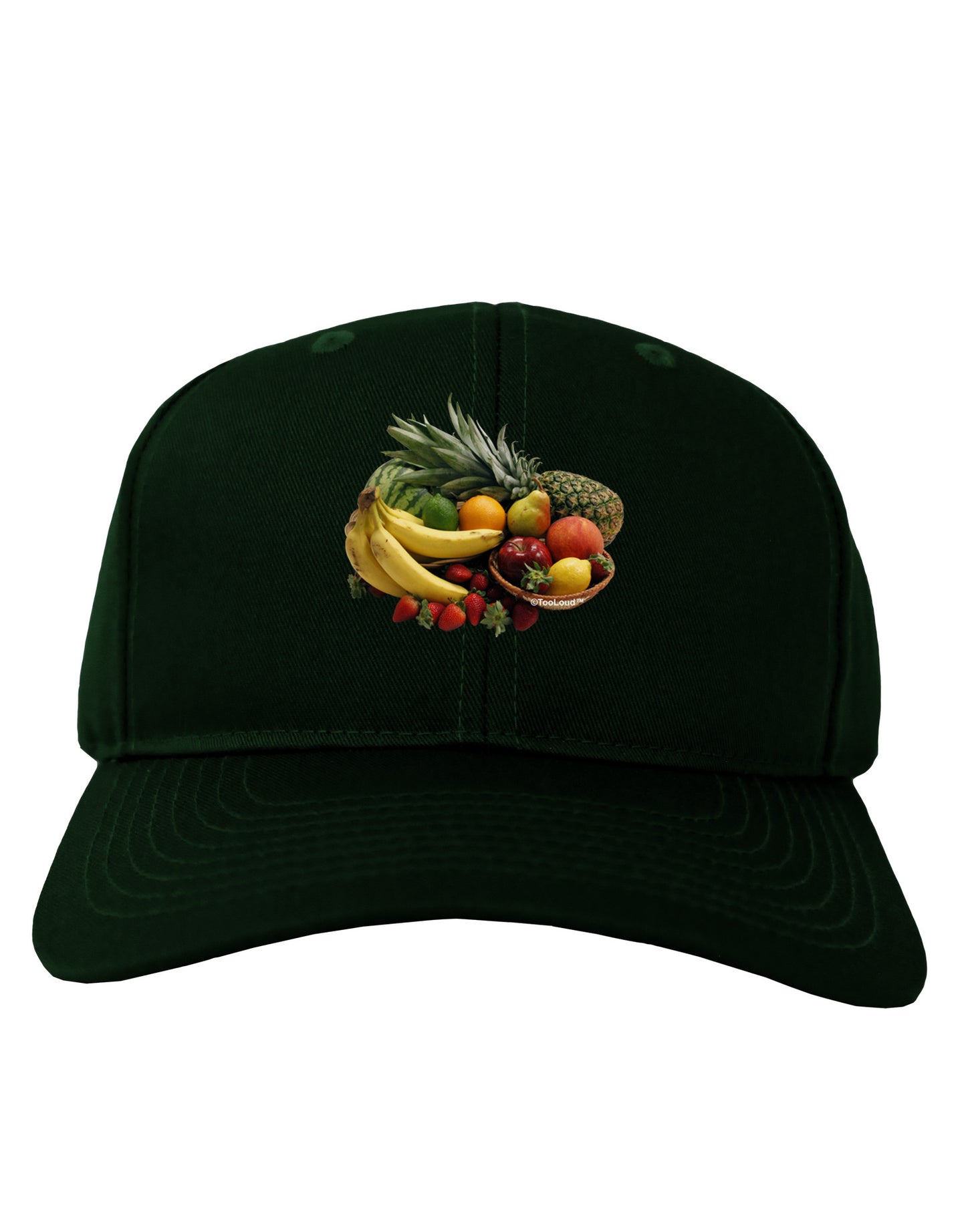 Fruit Basket Still Life Adult Dark Baseball Cap Hat-Baseball Cap-TooLoud-Hunter-Green-One Size-Davson Sales