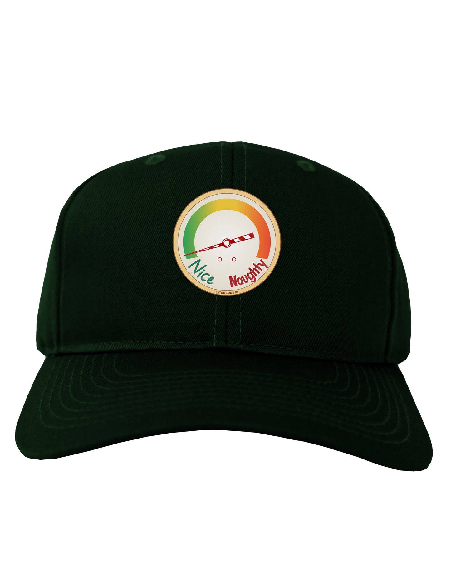 Naughty or Nice Meter Nice Adult Dark Baseball Cap Hat-Baseball Cap-TooLoud-Hunter-Green-One Size-Davson Sales