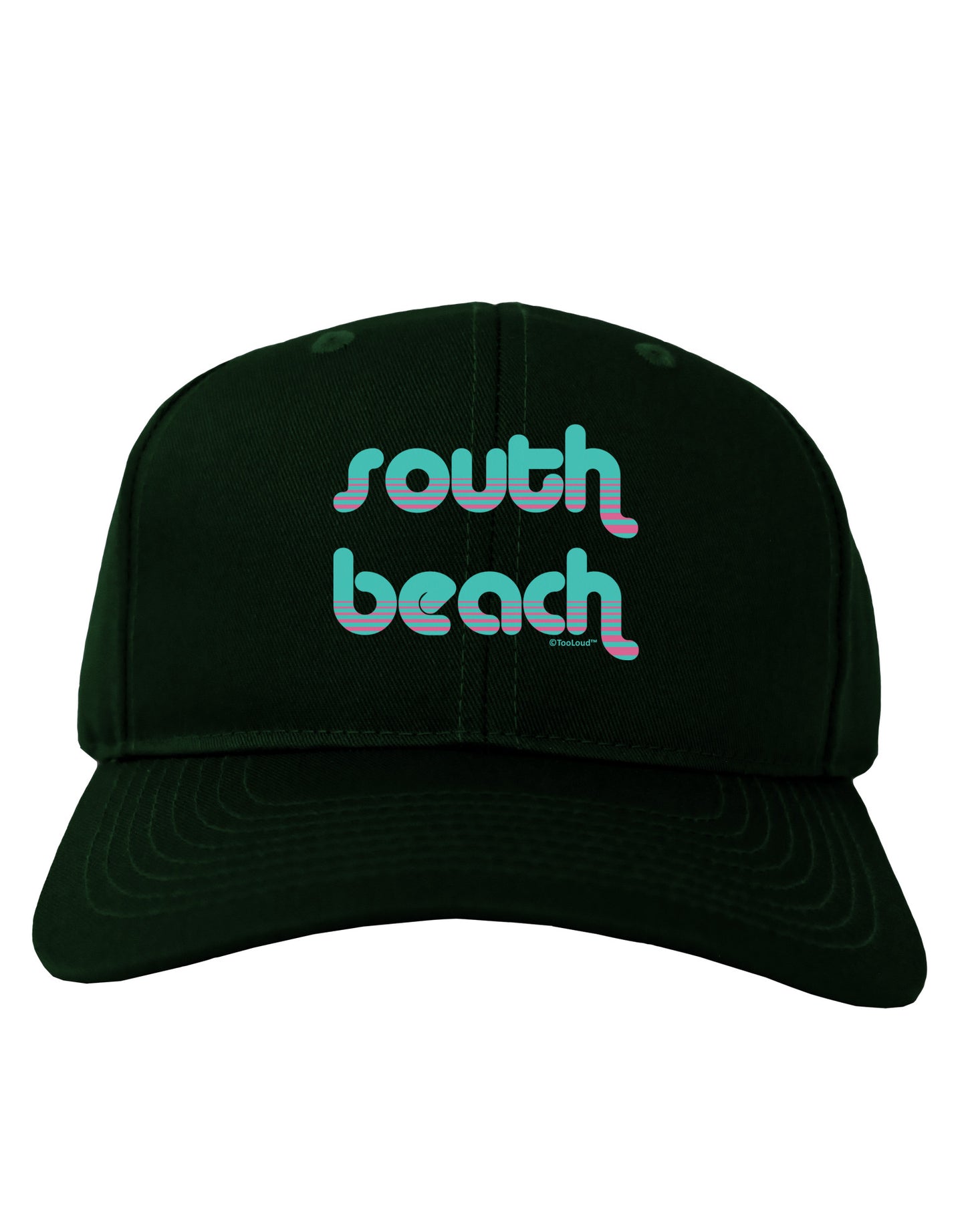 South Beach Color Scheme Design Adult Dark Baseball Cap Hat by TooLoud-Baseball Cap-TooLoud-Hunter-Green-One Size-Davson Sales