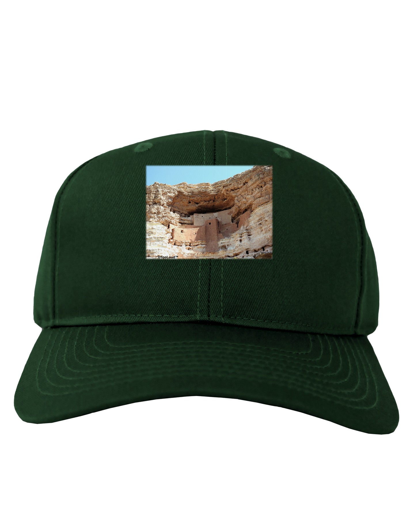 Montezuma Castle Arizona Adult Dark Baseball Cap Hat-Baseball Cap-TooLoud-Hunter-Green-One Size-Davson Sales