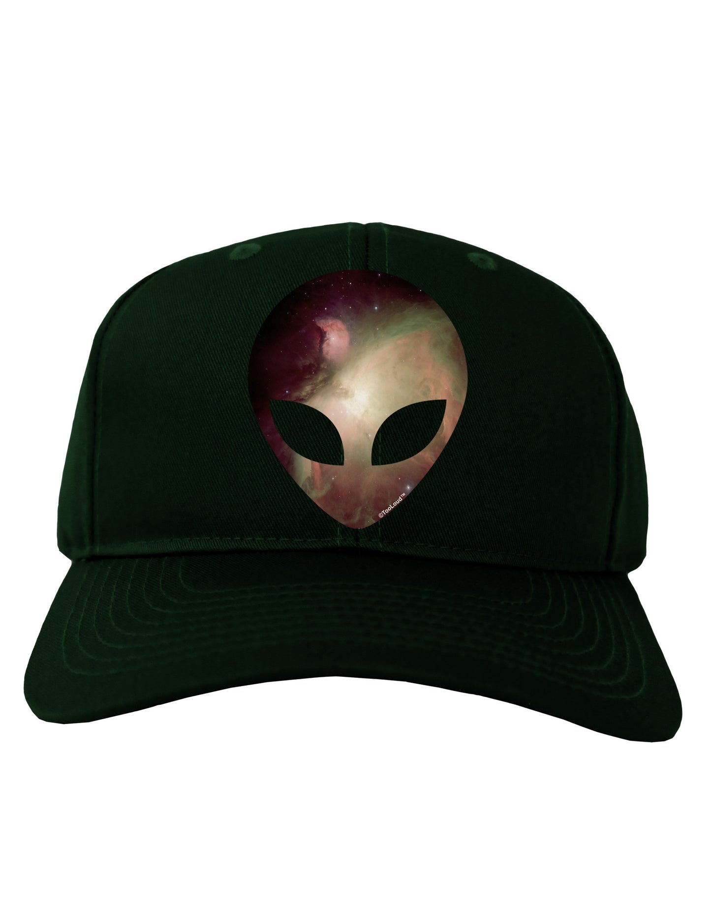 Extraterrestrial Face - Space #2 Adult Dark Baseball Cap Hat by TooLoud-Baseball Cap-TooLoud-Hunter-Green-One Size-Davson Sales