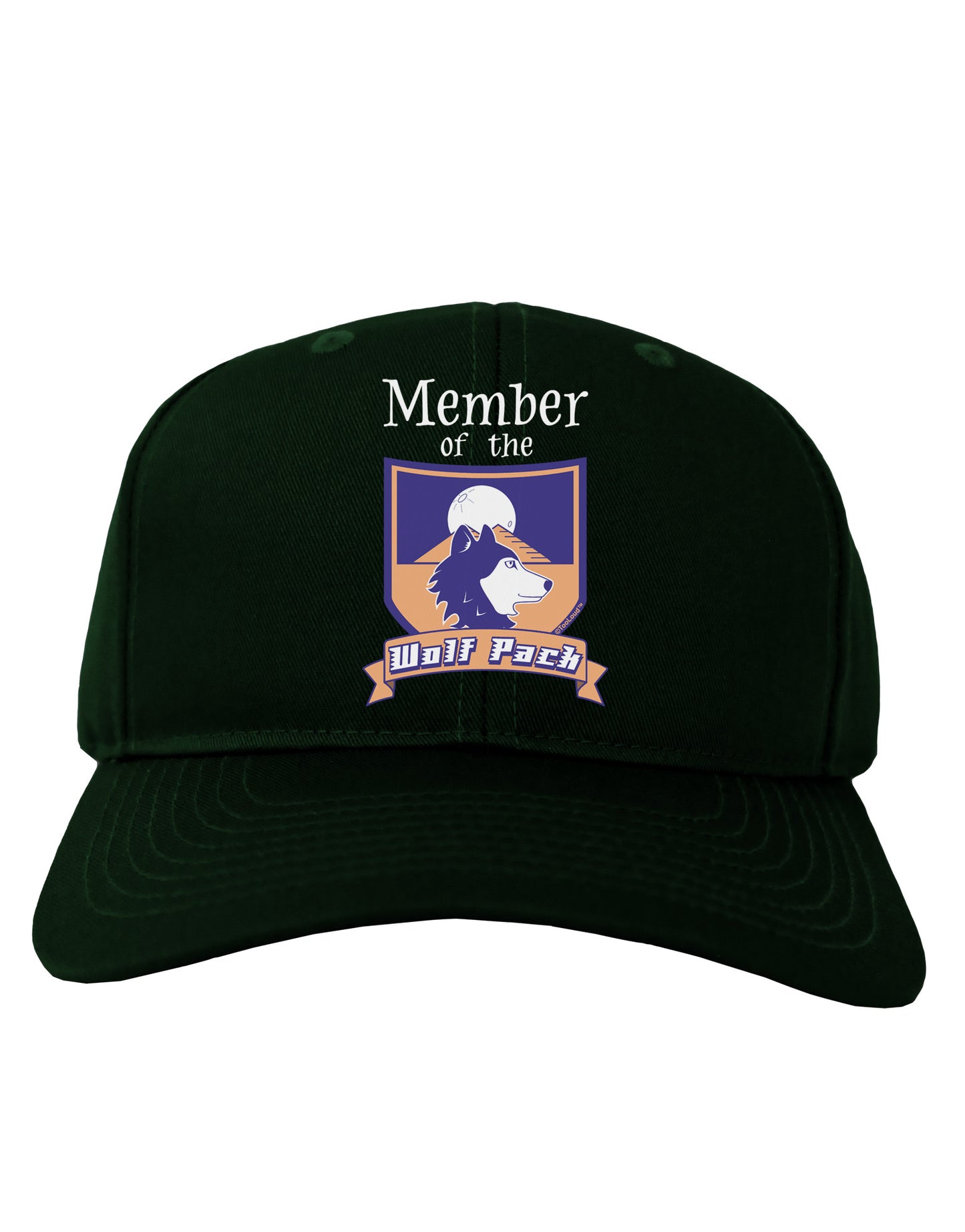 Member of the Wolf Pack Adult Dark Baseball Cap Hat-Baseball Cap-TooLoud-Hunter-Green-One Size-Davson Sales