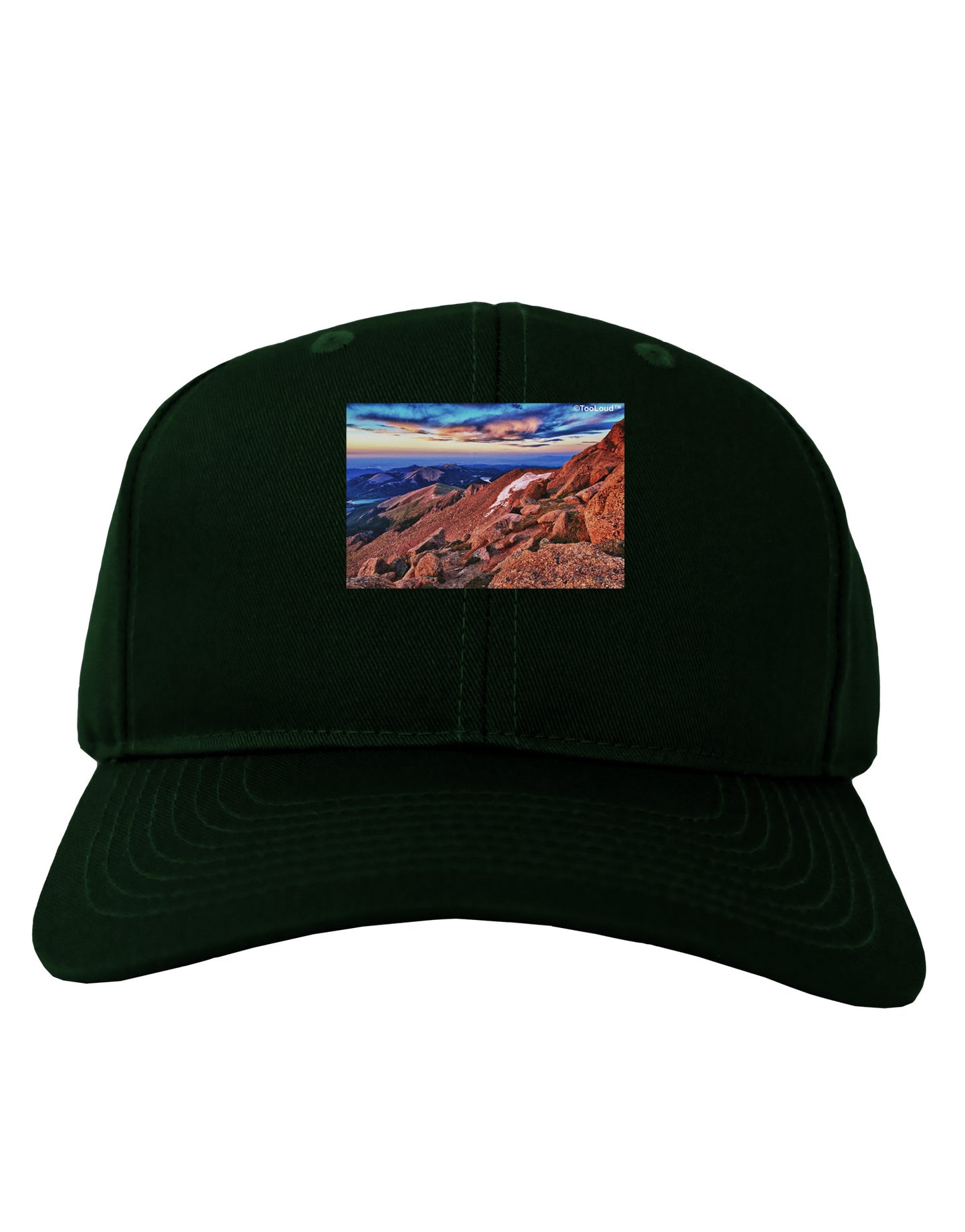Colorado Mtn Sunset Adult Dark Baseball Cap Hat-Baseball Cap-TooLoud-Hunter-Green-One Size-Davson Sales