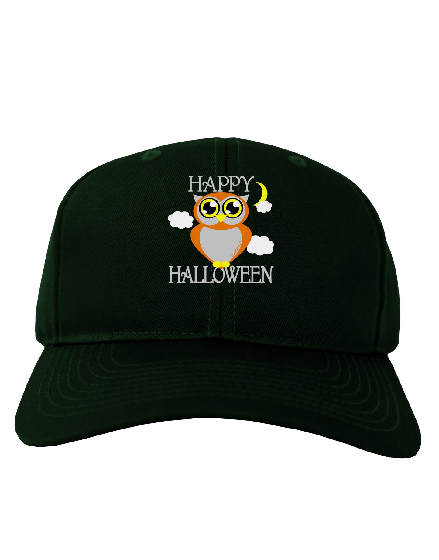 Owl Orange Text Adult Dark Baseball Cap Hat-Baseball Cap-TooLoud-Hunter-Green-One Size-Davson Sales