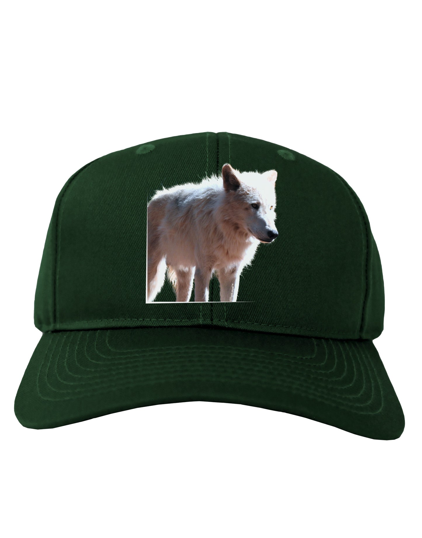 Magnificent Full White Wolf Adult Dark Baseball Cap Hat-Baseball Cap-TooLoud-Hunter-Green-One Size-Davson Sales