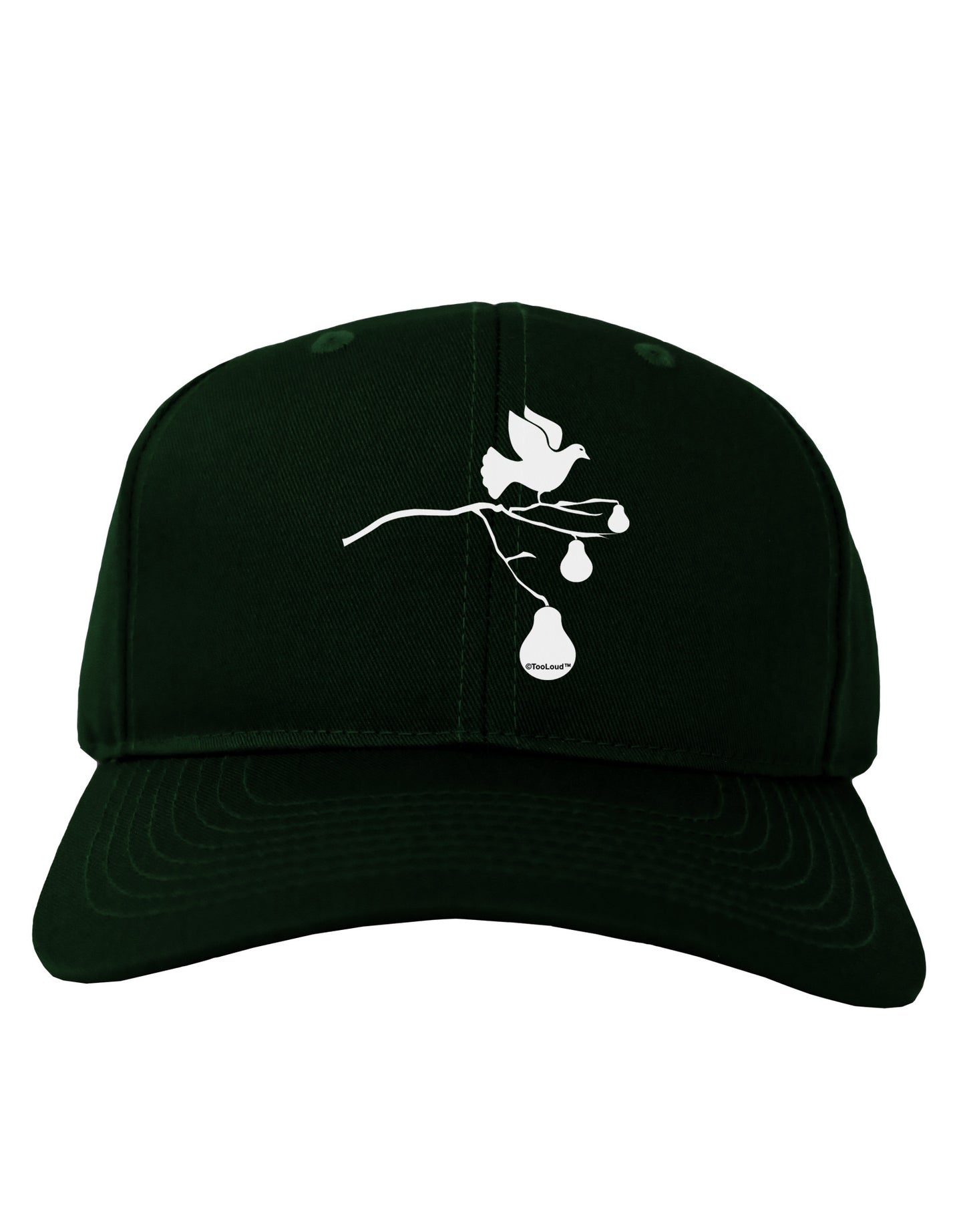 Partridge In A Pear Tree Adult Dark Baseball Cap Hat-Baseball Cap-TooLoud-Hunter-Green-One Size-Davson Sales