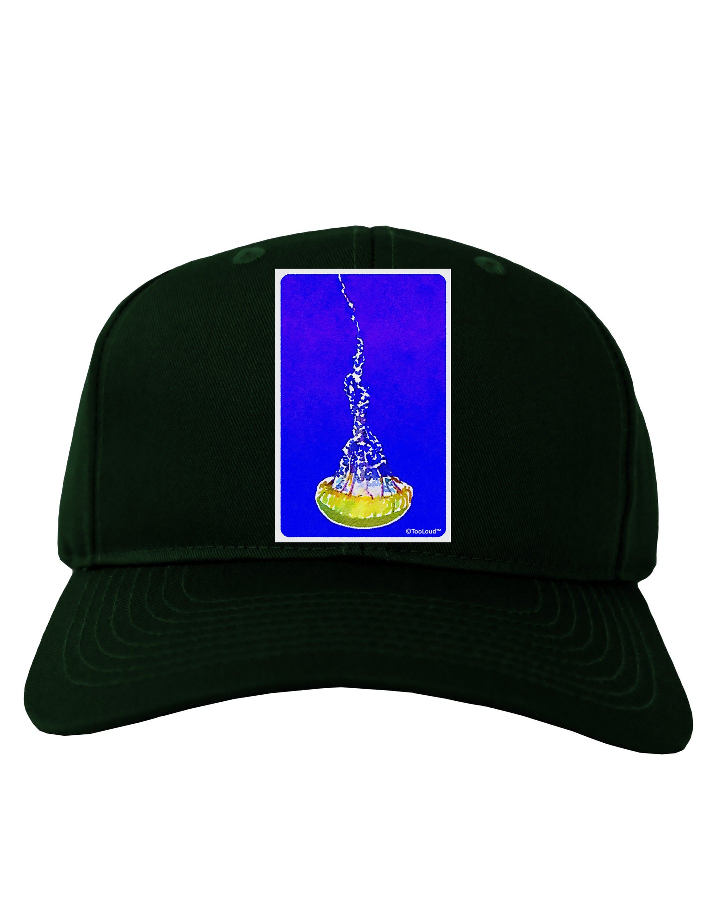 Solo Jellyfish Watercolor Adult Dark Baseball Cap Hat-Baseball Cap-TooLoud-Hunter-Green-One Size-Davson Sales