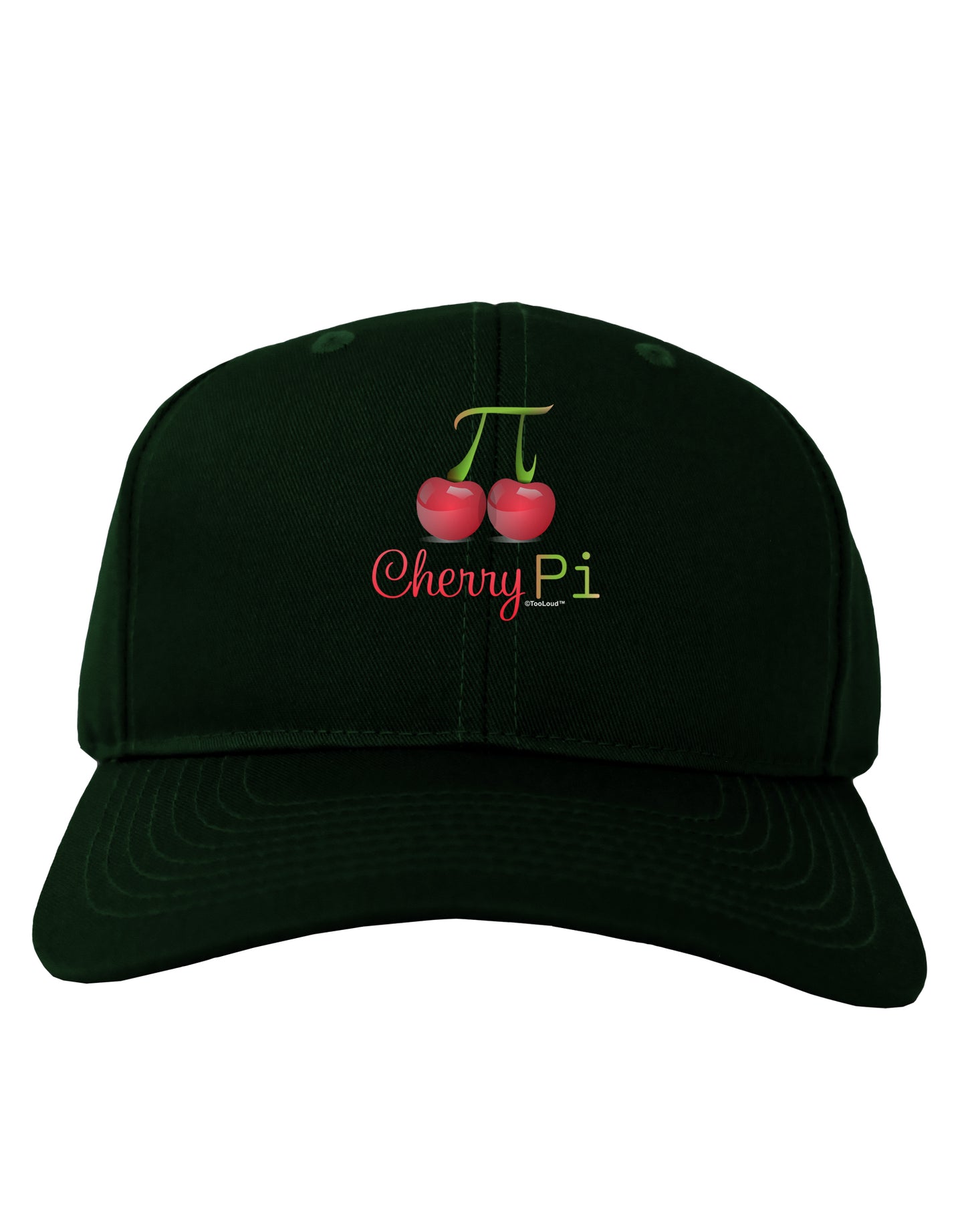Cherry Pi Adult Dark Baseball Cap Hat-Baseball Cap-TooLoud-Hunter-Green-One Size-Davson Sales