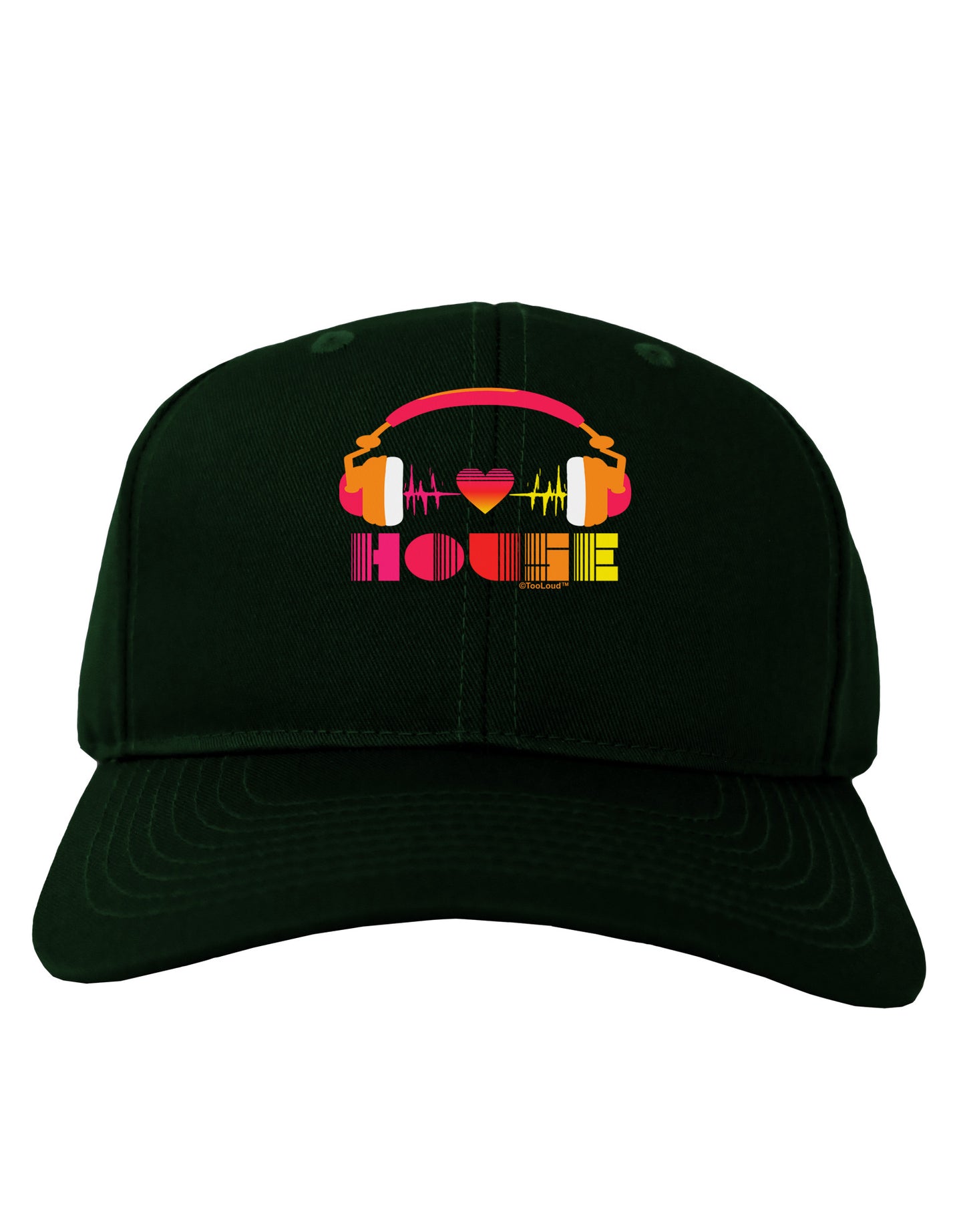 Heart House Adult Dark Baseball Cap Hat-Baseball Cap-TooLoud-Hunter-Green-One Size-Davson Sales