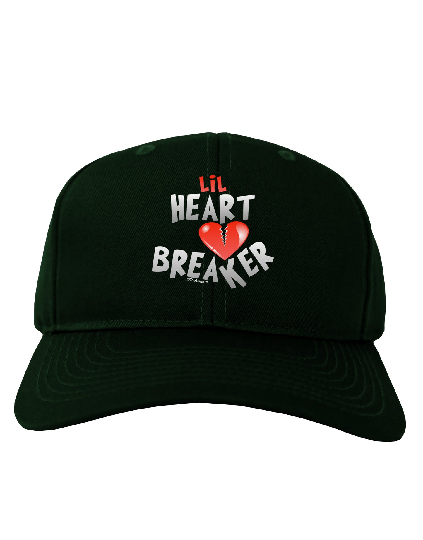 Lil Heart Breaker Adult Dark Baseball Cap Hat-Baseball Cap-TooLoud-Hunter-Green-One Size-Davson Sales