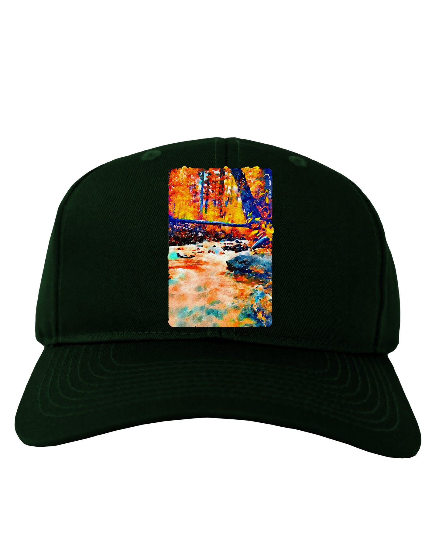 Mt Shavano Colorado Watercolor Adult Dark Baseball Cap Hat-Baseball Cap-TooLoud-Hunter-Green-One Size-Davson Sales