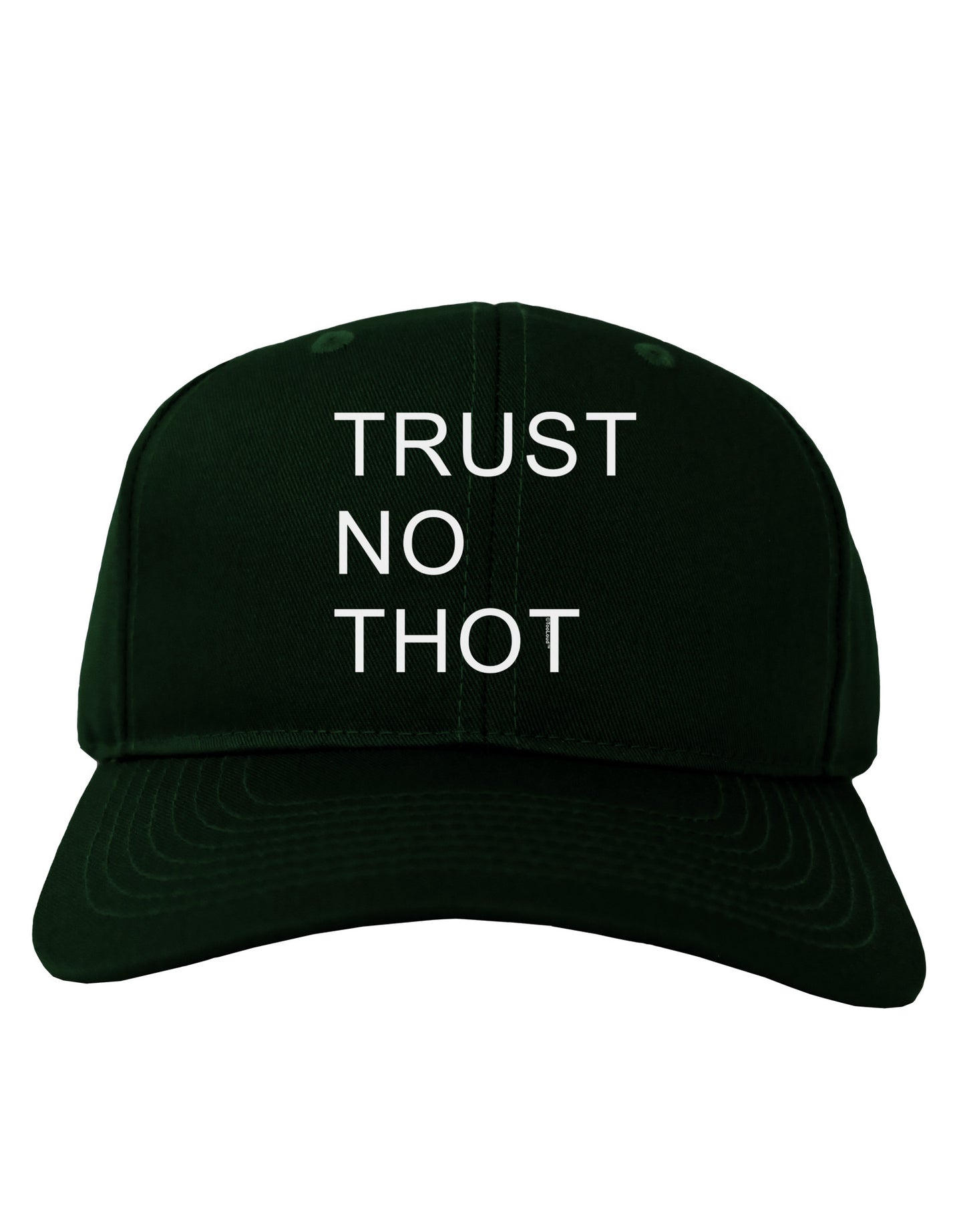 Trust No Thot Adult Dark Baseball Cap Hat-Baseball Cap-TooLoud-Hunter-Green-One Size-Davson Sales