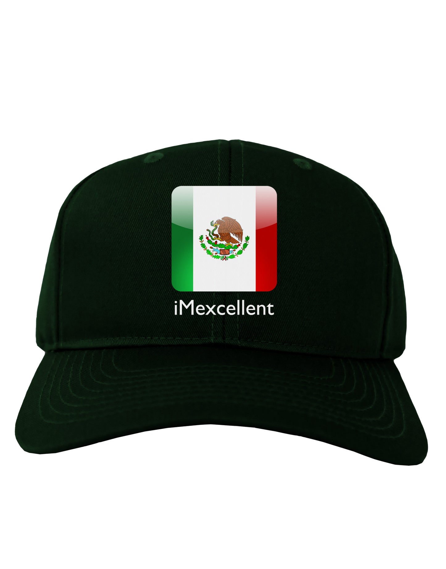 iMexcellent Icon - Cinco de Mayo Adult Dark Baseball Cap Hat-Baseball Cap-TooLoud-Hunter-Green-One Size-Davson Sales