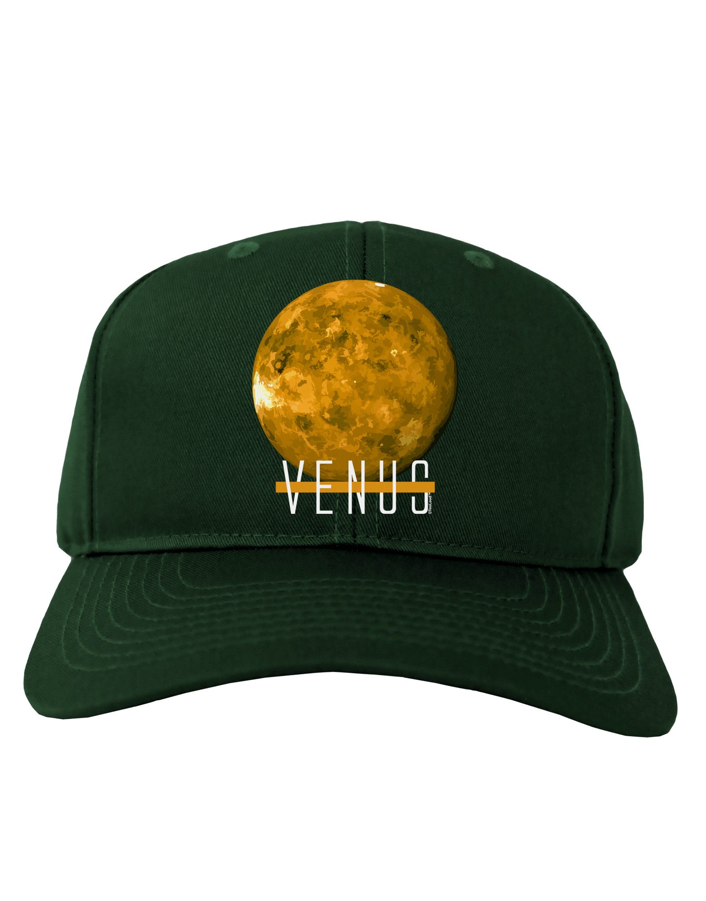 Planet Venus Text Adult Dark Baseball Cap Hat-Baseball Cap-TooLoud-Hunter-Green-One Size-Davson Sales