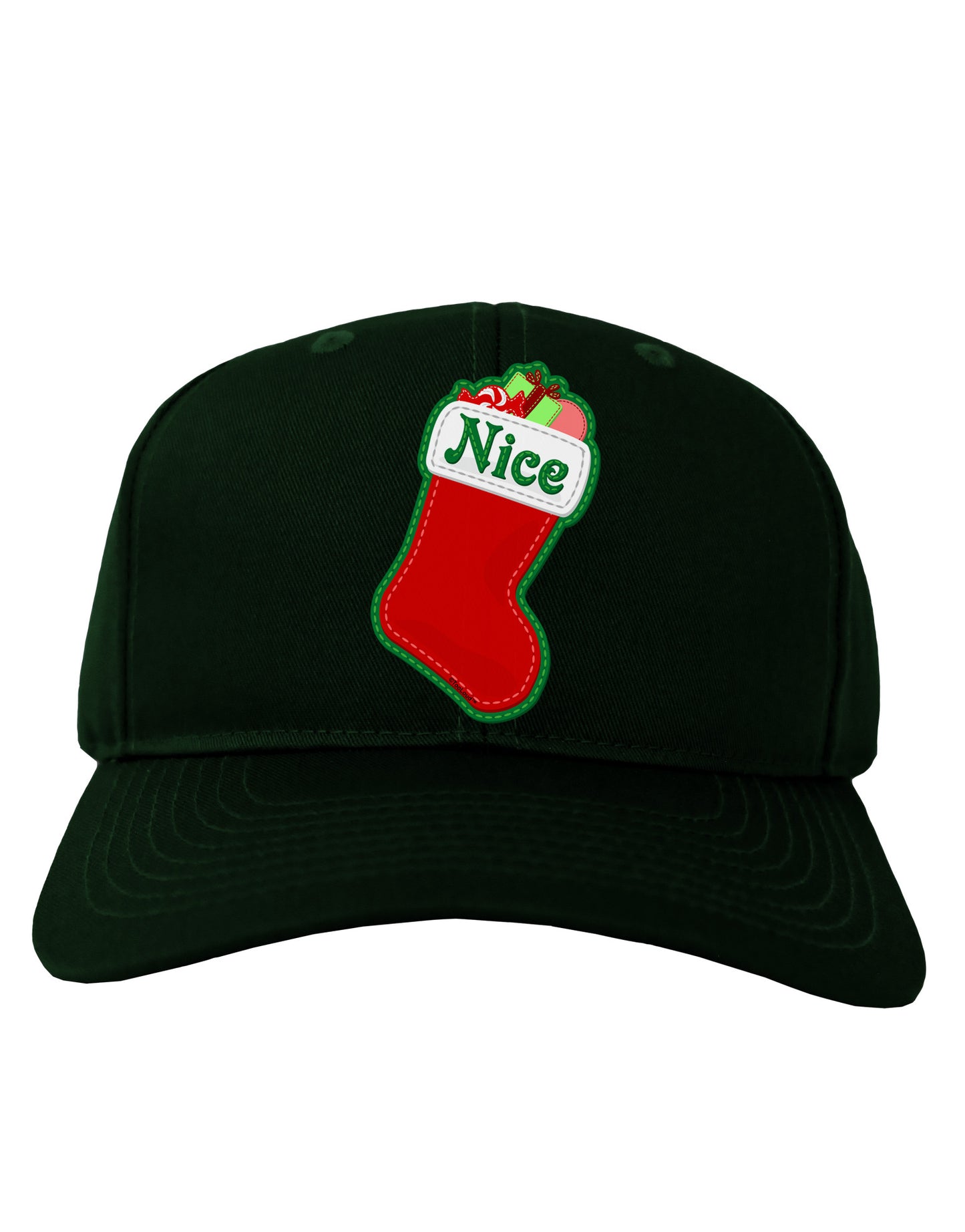 Nice Stocking Cute Christmas Adult Dark Baseball Cap Hat-Baseball Cap-TooLoud-Hunter-Green-One Size-Davson Sales
