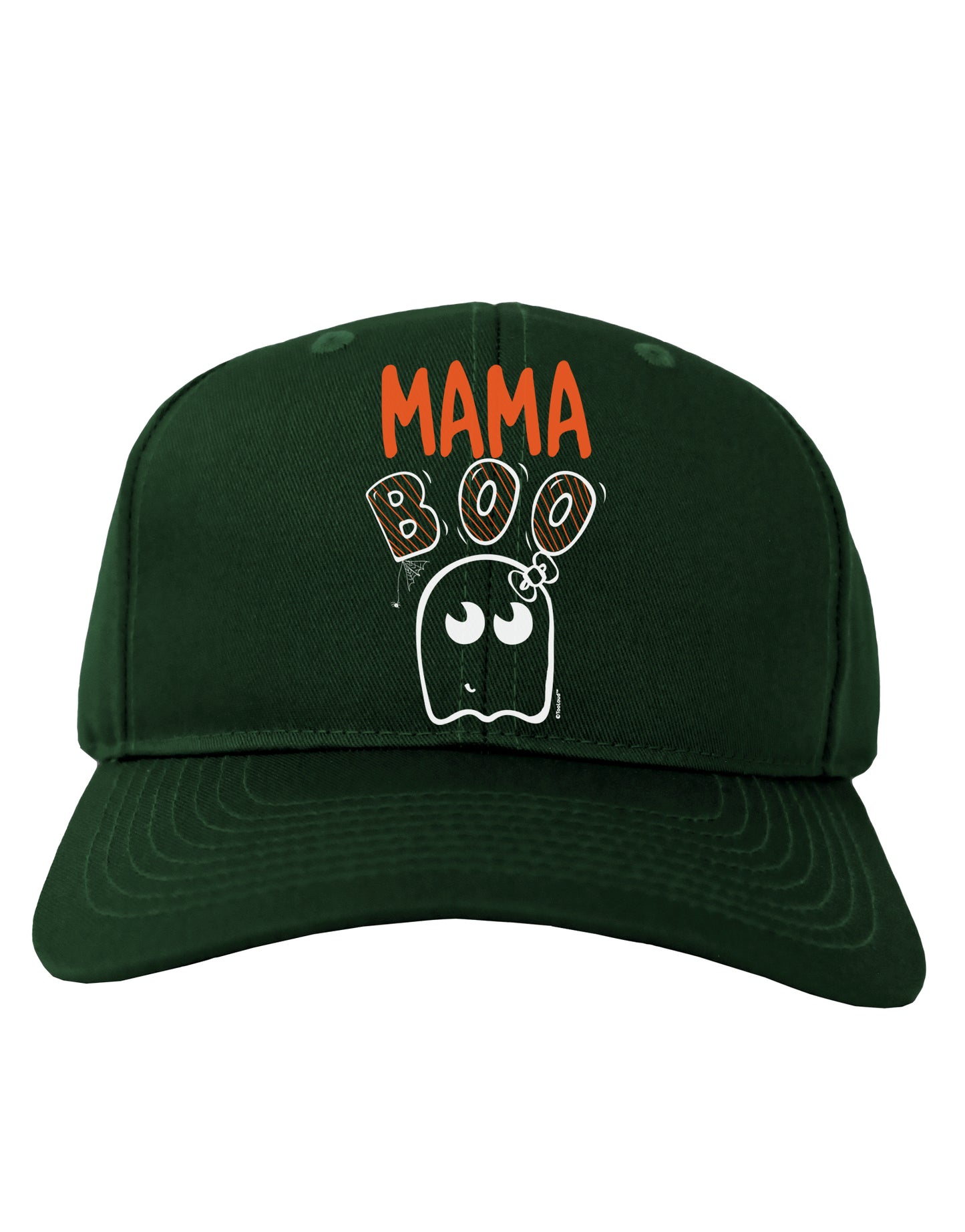 Mama Boo Ghostie Adult Baseball Cap Hat-Baseball Cap-TooLoud-Hunter-Green-One-Size-Fits-Most-Davson Sales