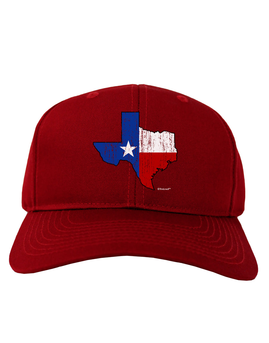 State of Texas Flag Design - Distressed Adult Dark Baseball Cap Hat-Baseball Cap-TooLoud-Black-One Size-Davson Sales