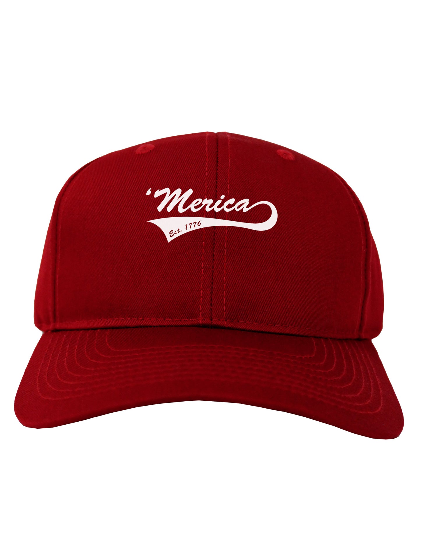 Merica Established 1776 Adult Dark Baseball Cap Hat by TooLoud-Baseball Cap-TooLoud-Red-One Size-Davson Sales
