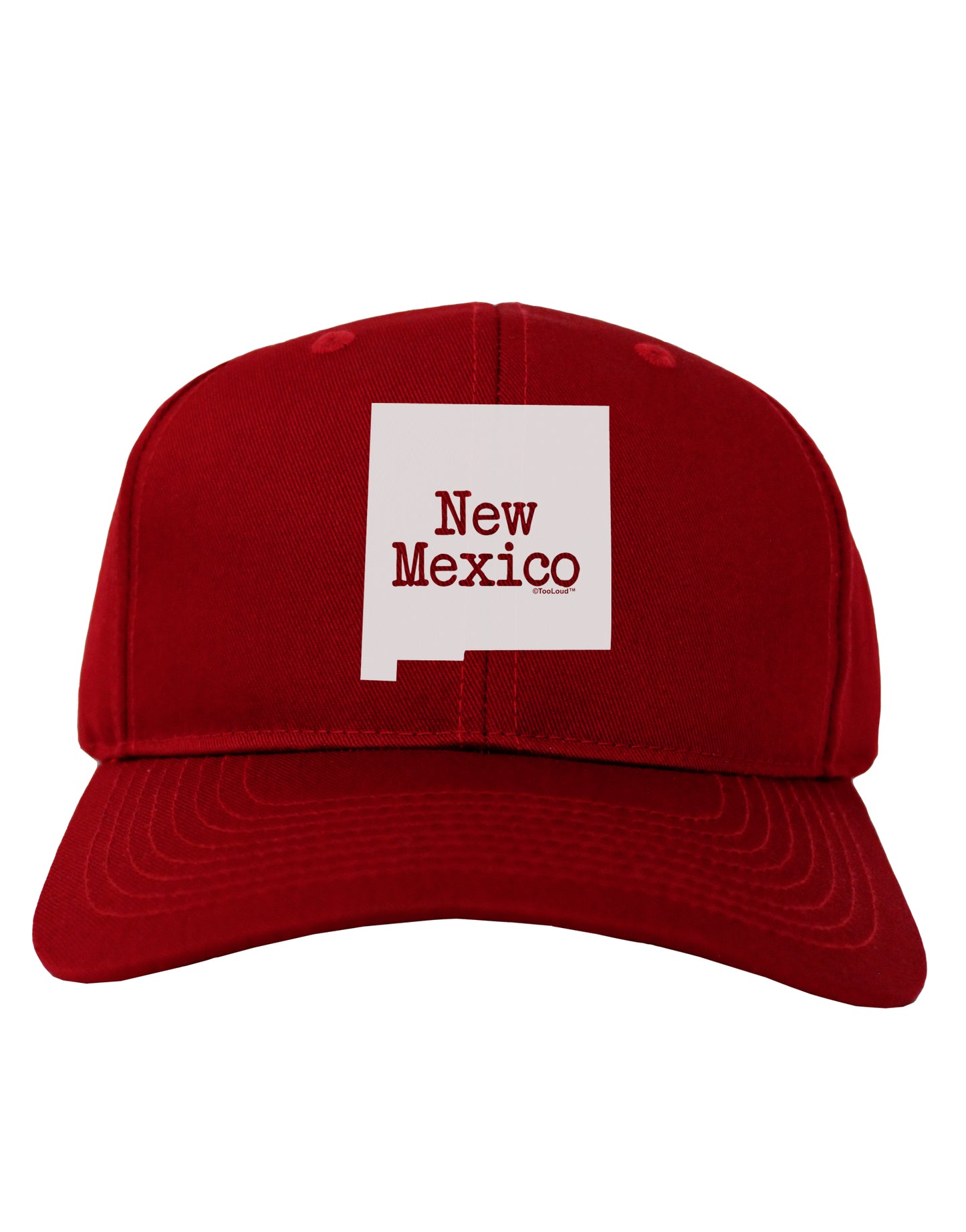 New Mexico - United States Shape Adult Dark Baseball Cap Hat by TooLoud-Baseball Cap-TooLoud-Red-One Size-Davson Sales