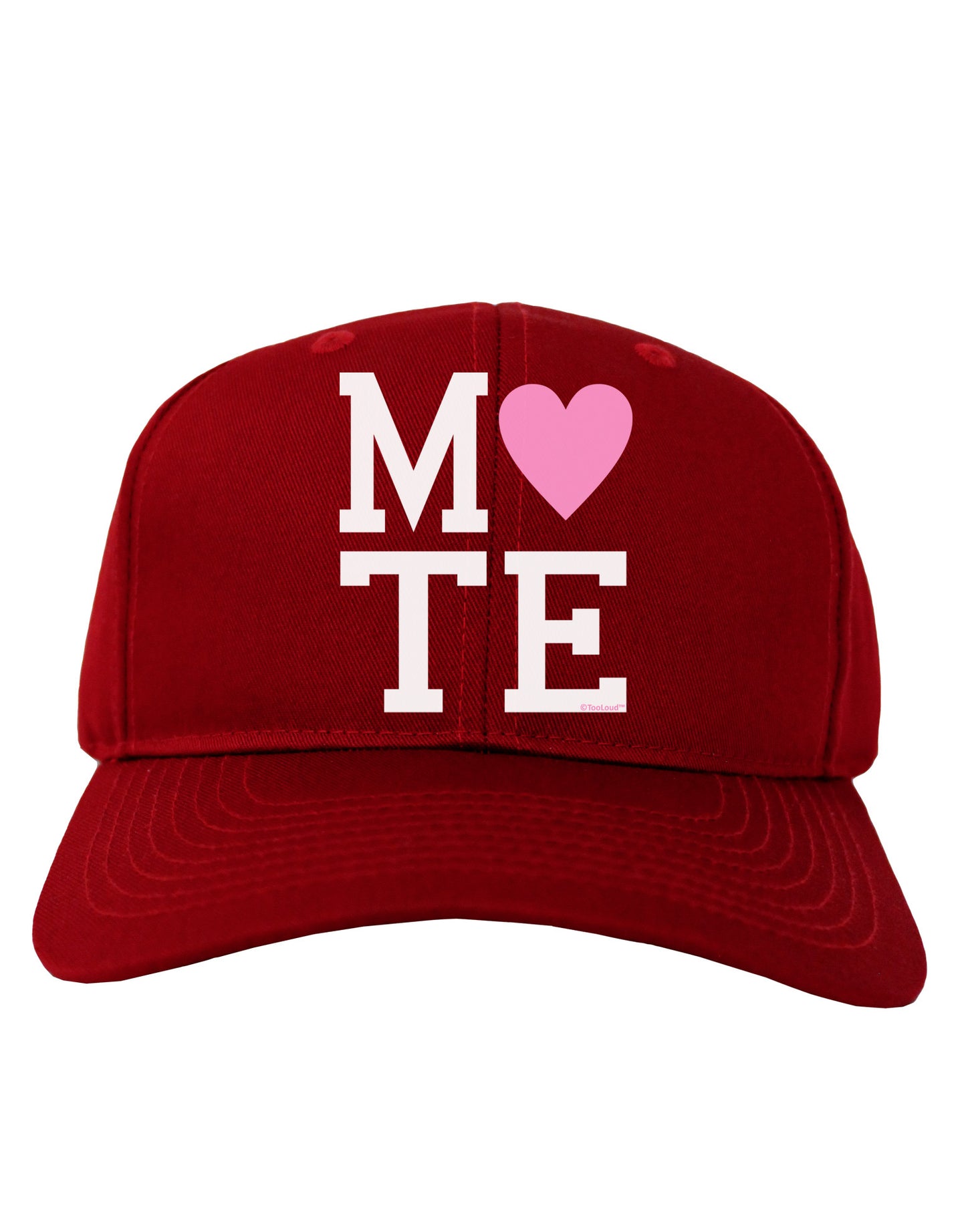 Matching Soulmate Design - Mate - Pink Adult Dark Baseball Cap Hat by TooLoud-Baseball Cap-TooLoud-Red-One Size-Davson Sales