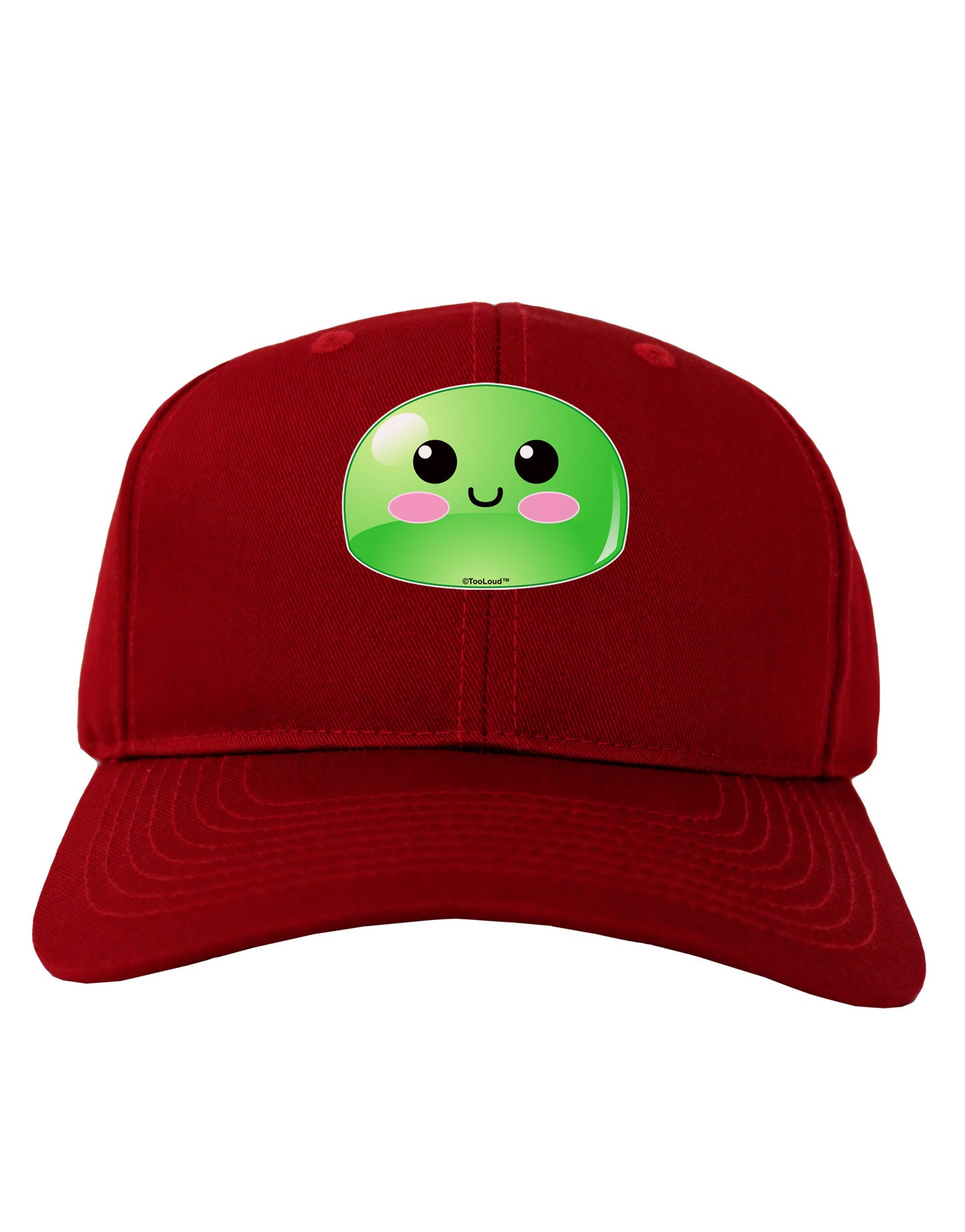 Cute RPG Slime - Green Adult Dark Baseball Cap Hat by TooLoud-Baseball Cap-TooLoud-Red-One Size-Davson Sales