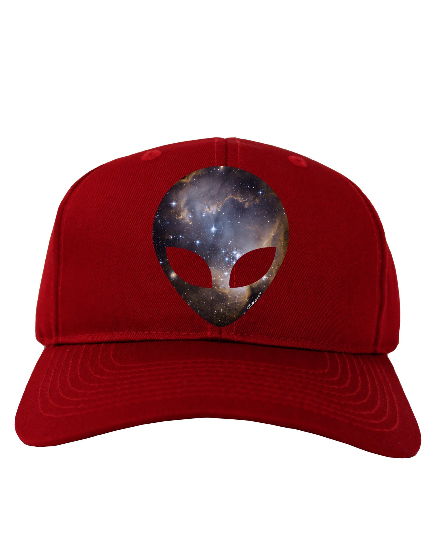 Extraterrestrial Face - Space #1 Adult Dark Baseball Cap Hat by TooLoud-Baseball Cap-TooLoud-Red-One Size-Davson Sales