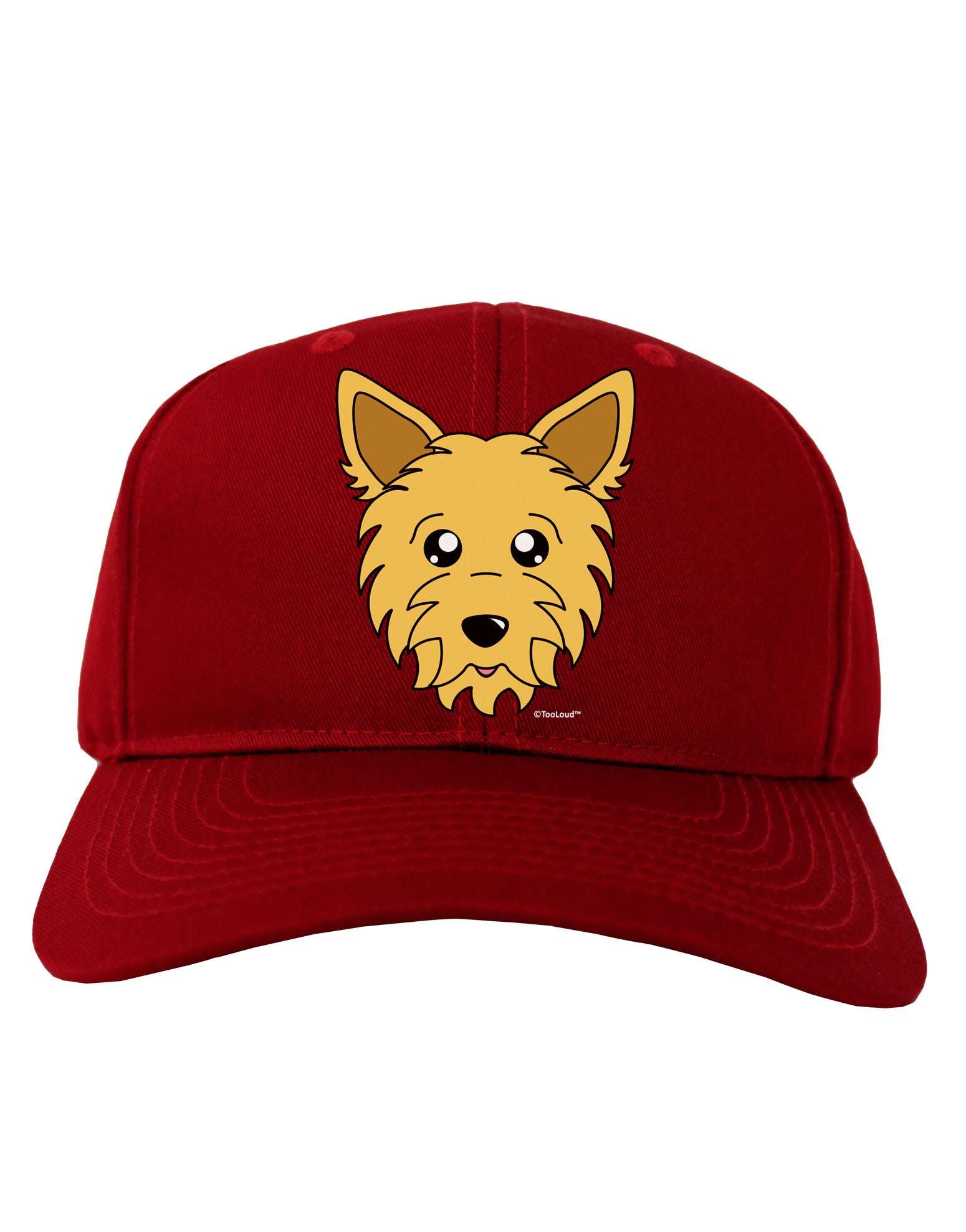 Cute Yorkshire Terrier Yorkie Dog Adult Dark Baseball Cap Hat by TooLoud-Baseball Cap-TooLoud-Red-One Size-Davson Sales