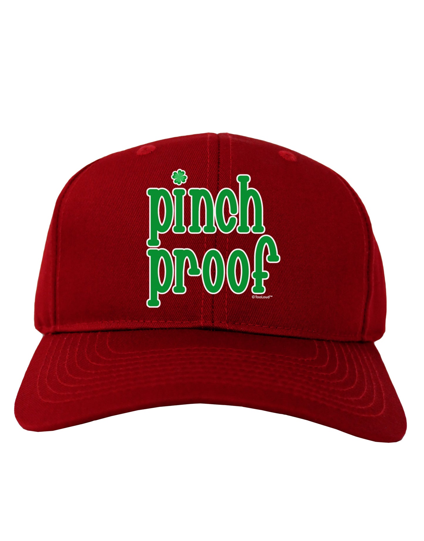 Pinch Proof - St. Patrick's Day Adult Dark Baseball Cap Hat by TooLoud-Baseball Cap-TooLoud-Red-One Size-Davson Sales