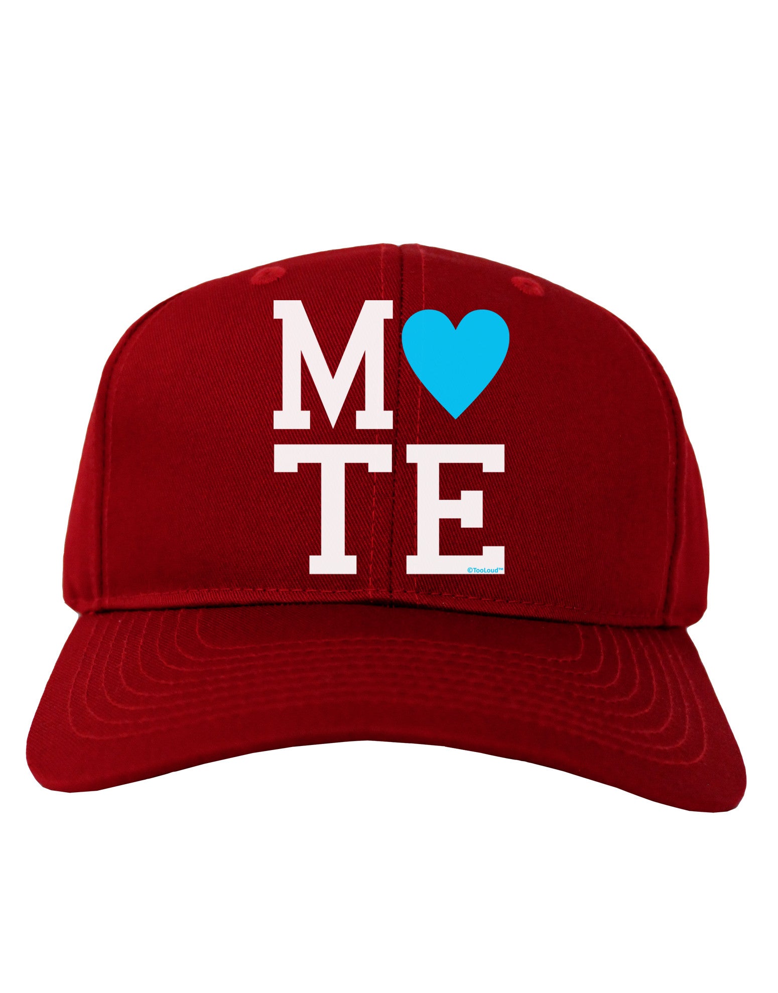 Matching Soulmate Design - Mate - Blue Adult Dark Baseball Cap Hat by TooLoud-Baseball Cap-TooLoud-Red-One Size-Davson Sales