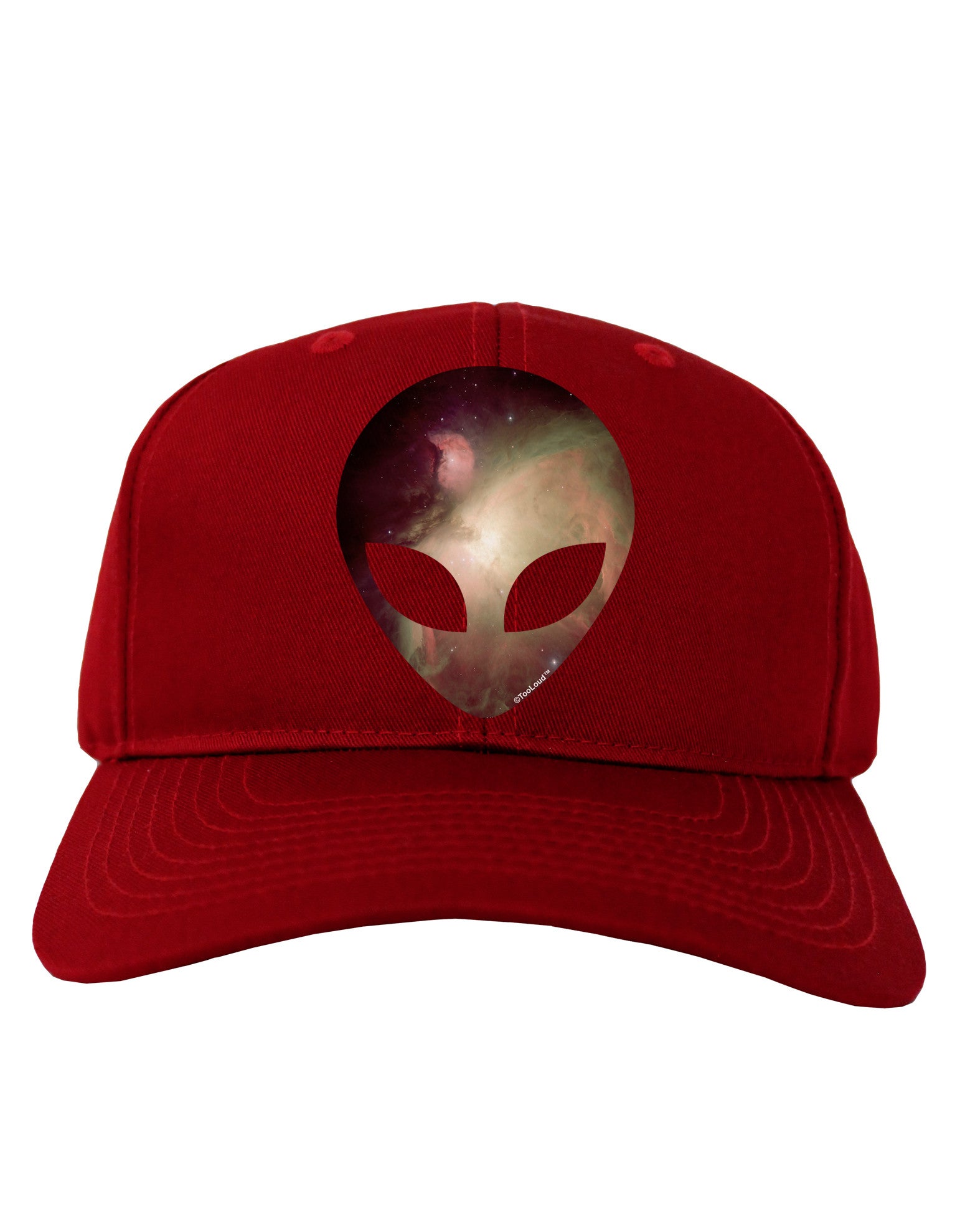 Extraterrestrial Face - Space #2 Adult Dark Baseball Cap Hat by TooLoud-Baseball Cap-TooLoud-Red-One Size-Davson Sales