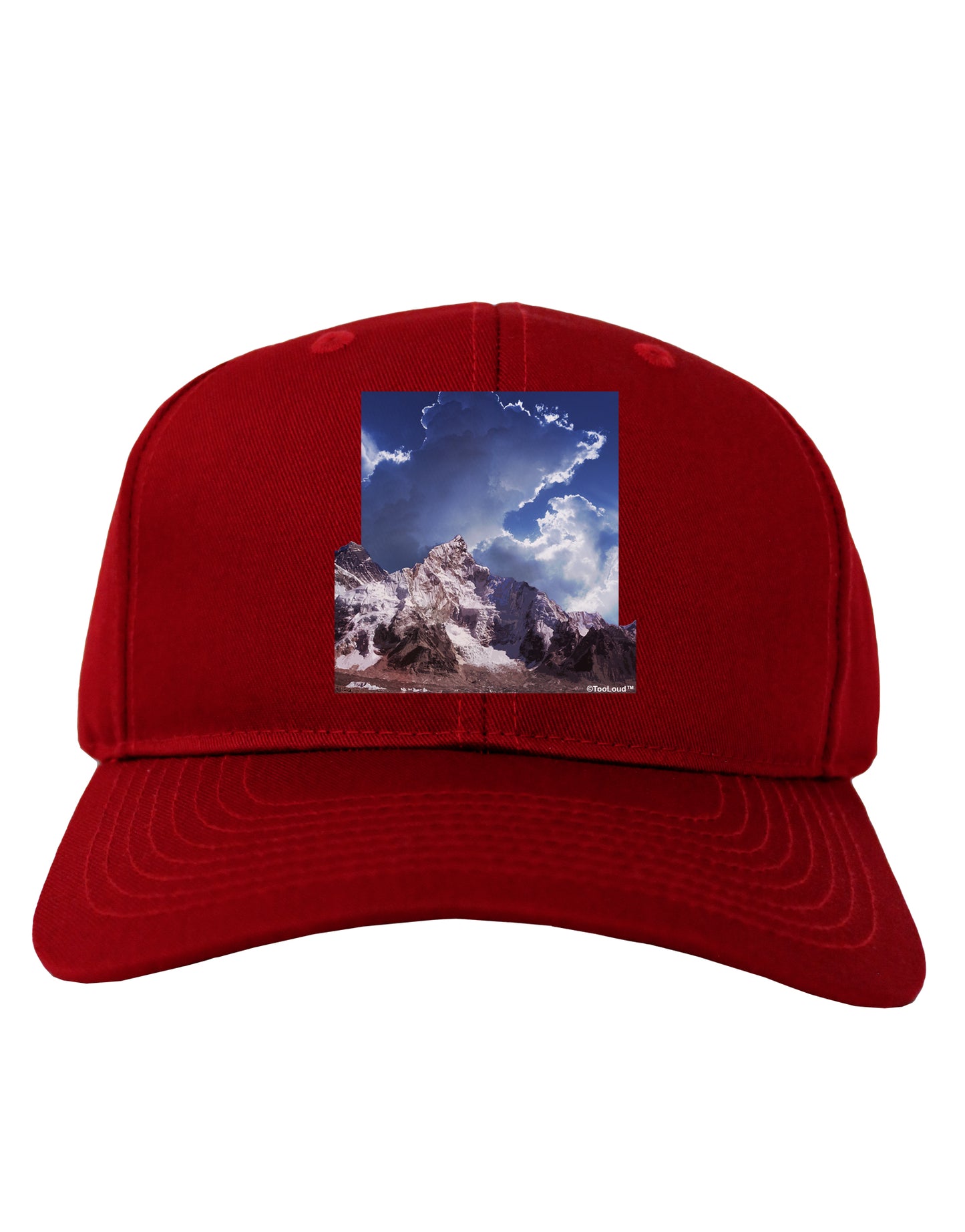 Mountain Pop Out Adult Dark Baseball Cap Hat by TooLoud-Baseball Cap-TooLoud-Red-One Size-Davson Sales