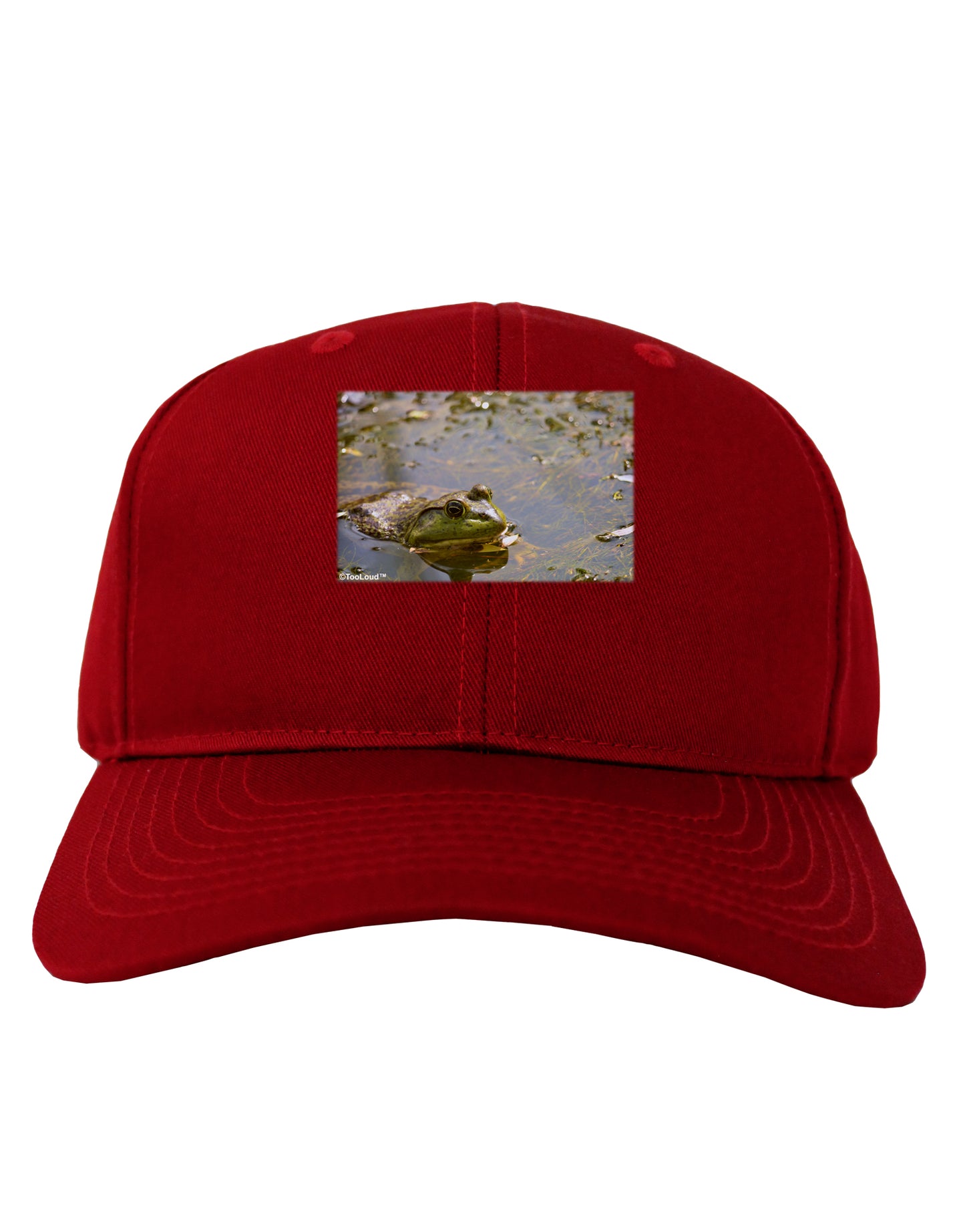 Bullfrog In Water Adult Dark Baseball Cap Hat by TooLoud-Baseball Cap-TooLoud-Red-One Size-Davson Sales