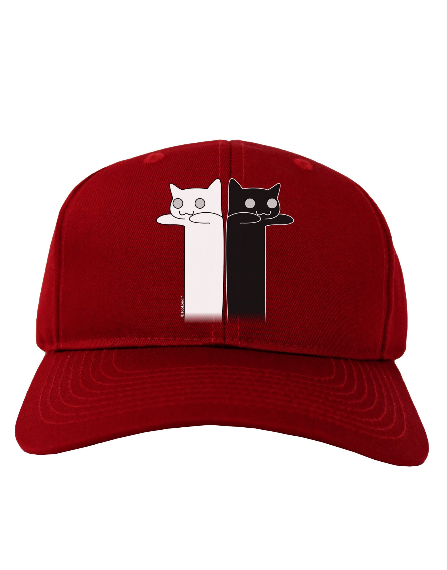 Longcat and Tacgnol - Internet Humor Adult Dark Baseball Cap Hat by TooLoud-Baseball Cap-TooLoud-Red-One Size-Davson Sales