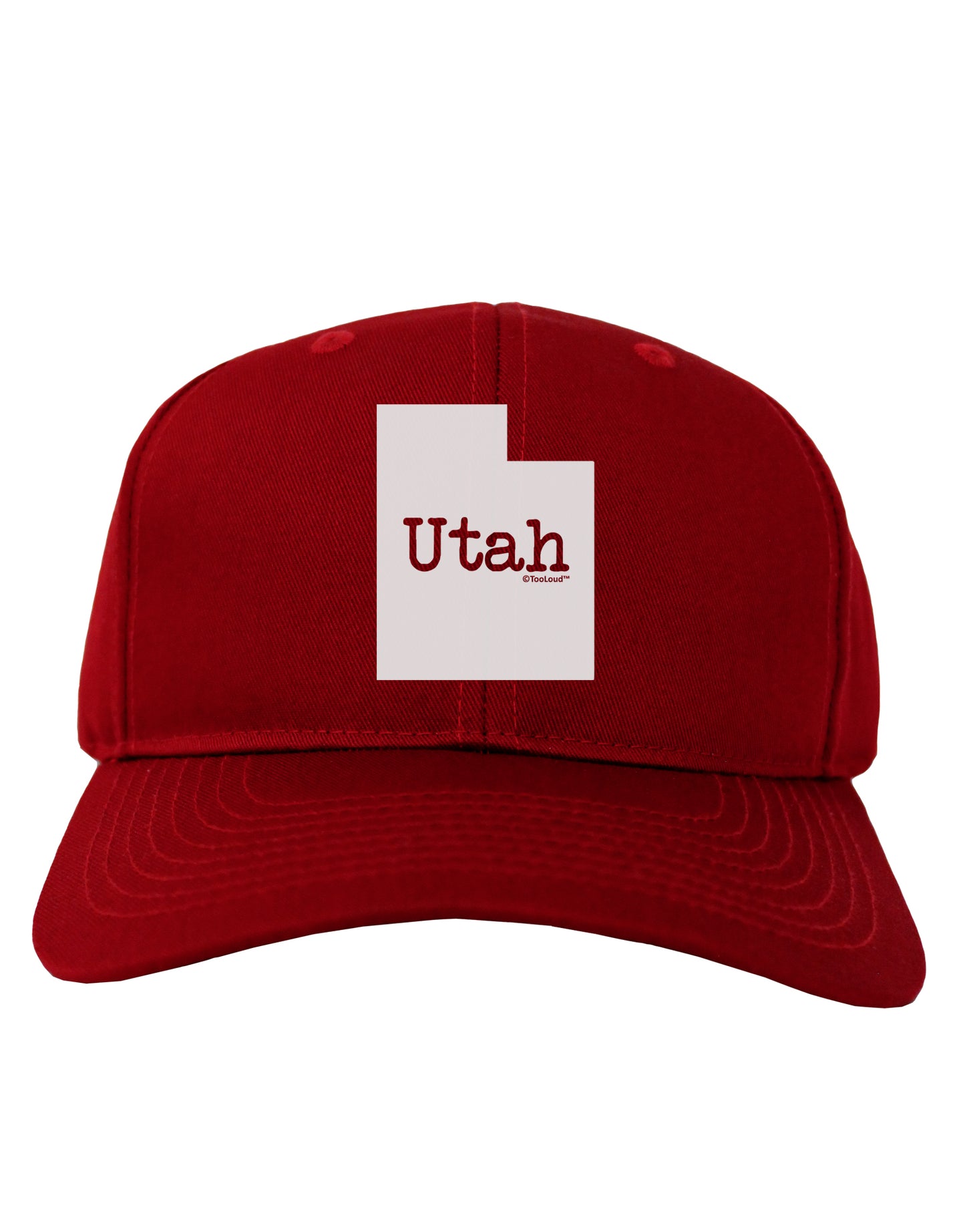 Utah - United States Shape Adult Dark Baseball Cap Hat by TooLoud-Baseball Cap-TooLoud-Red-One Size-Davson Sales