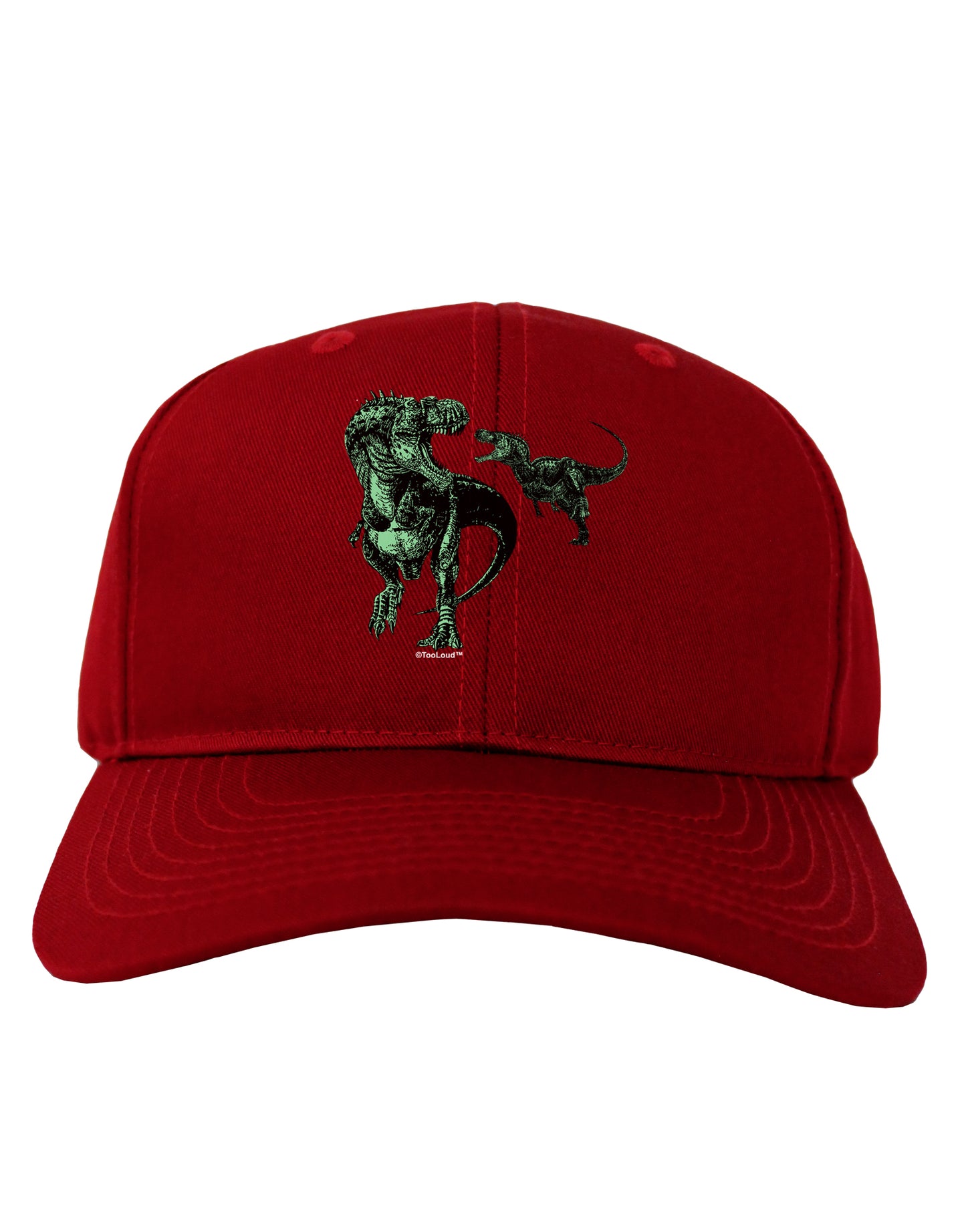 Jurassic Dinosaur Design 1 Adult Dark Baseball Cap Hat by TooLoud-Baseball Cap-TooLoud-Red-One Size-Davson Sales