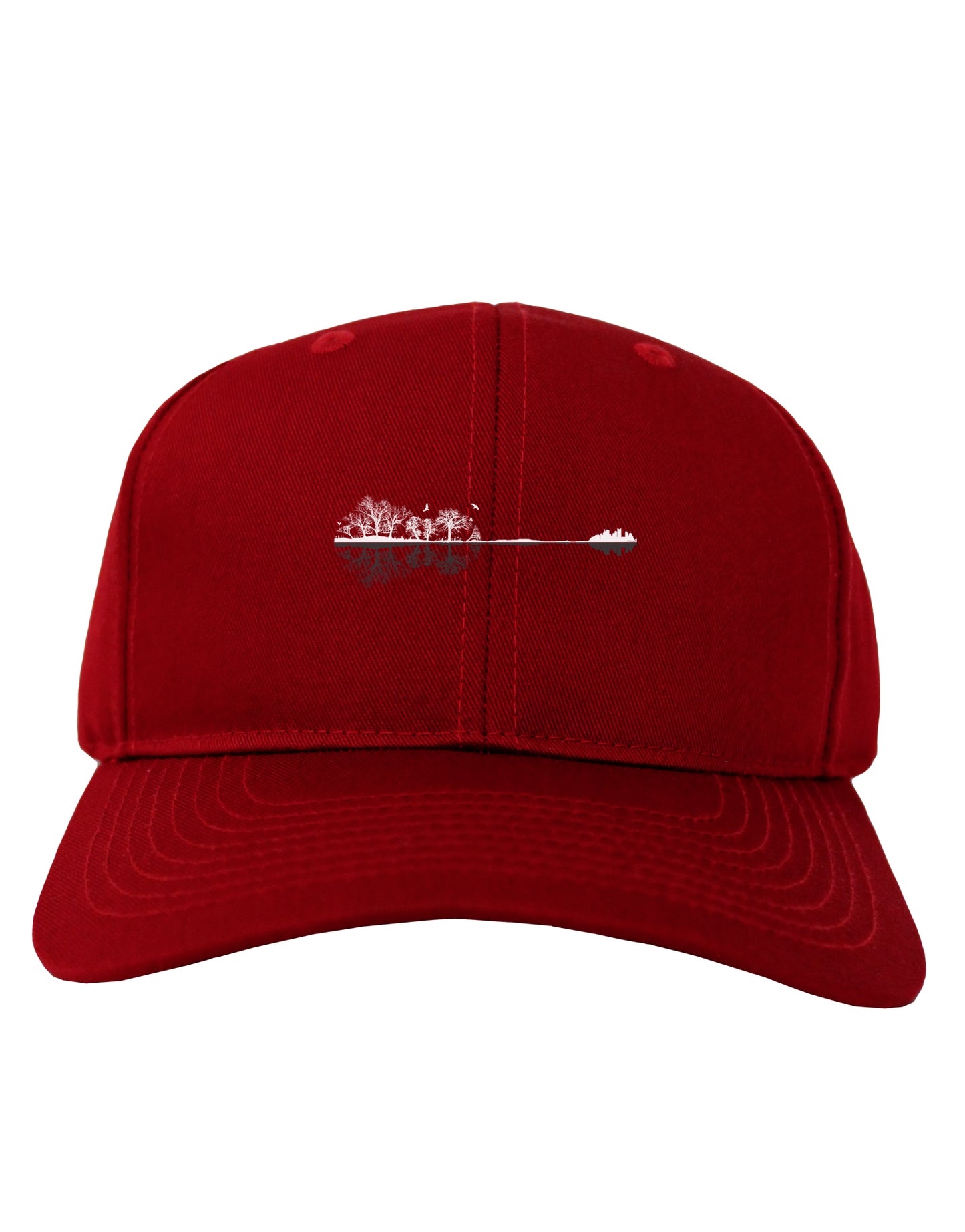 Nature's Harmony Guitar Adult Dark Baseball Cap Hat by TooLoud-Baseball Cap-TooLoud-Red-One Size-Davson Sales