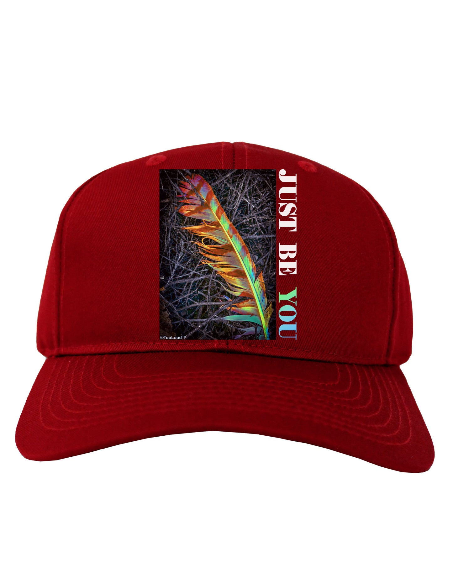 Just Be You - Unique Adult Dark Baseball Cap Hat-Baseball Cap-TooLoud-Red-One Size-Davson Sales