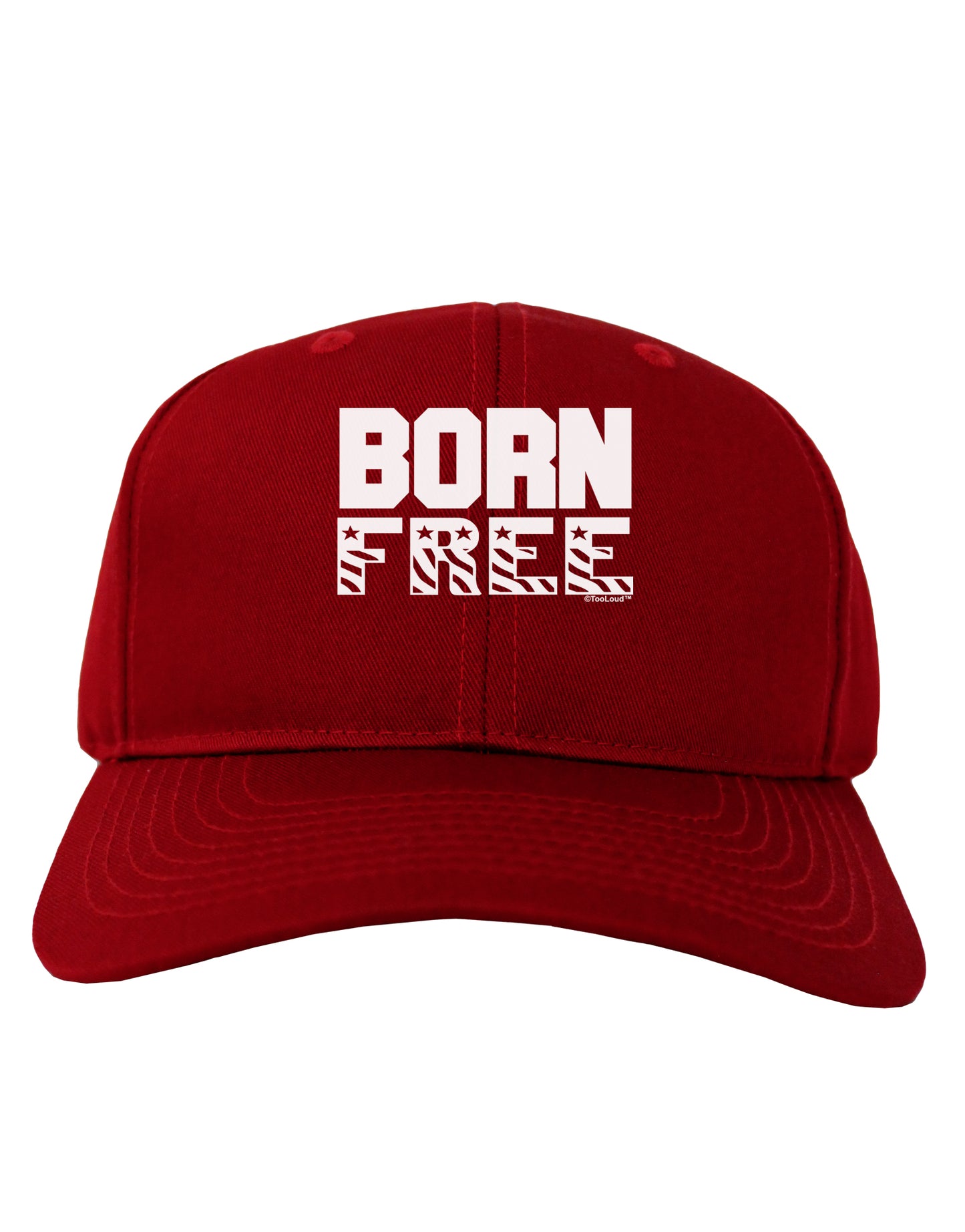 Born Free Adult Dark Baseball Cap Hat by TooLoud-Baseball Cap-TooLoud-Red-One Size-Davson Sales