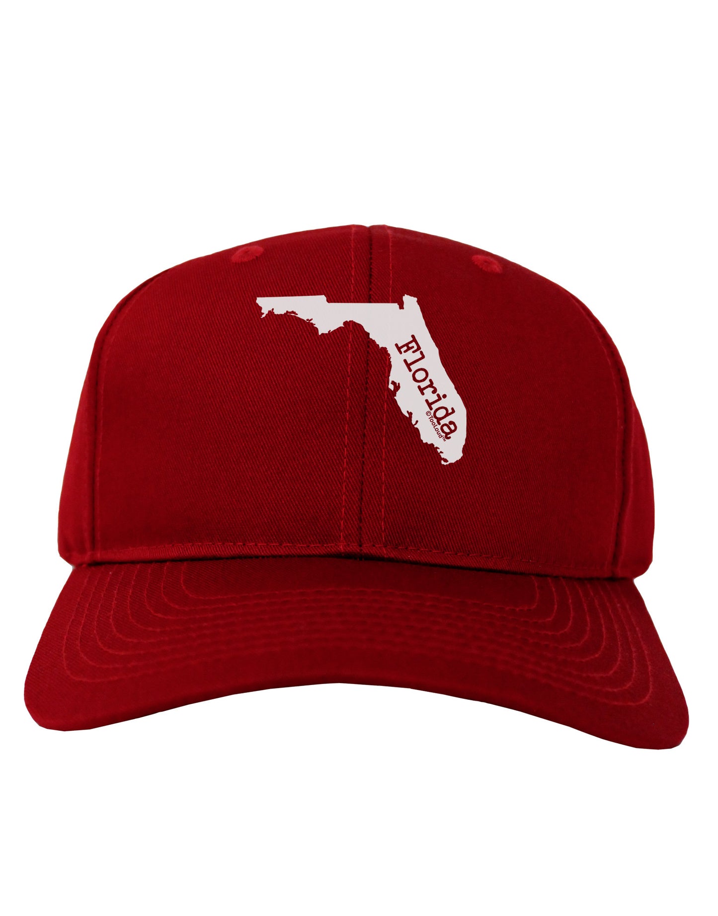 Florida - United States Shape Adult Dark Baseball Cap Hat by TooLoud-Baseball Cap-TooLoud-Red-One Size-Davson Sales