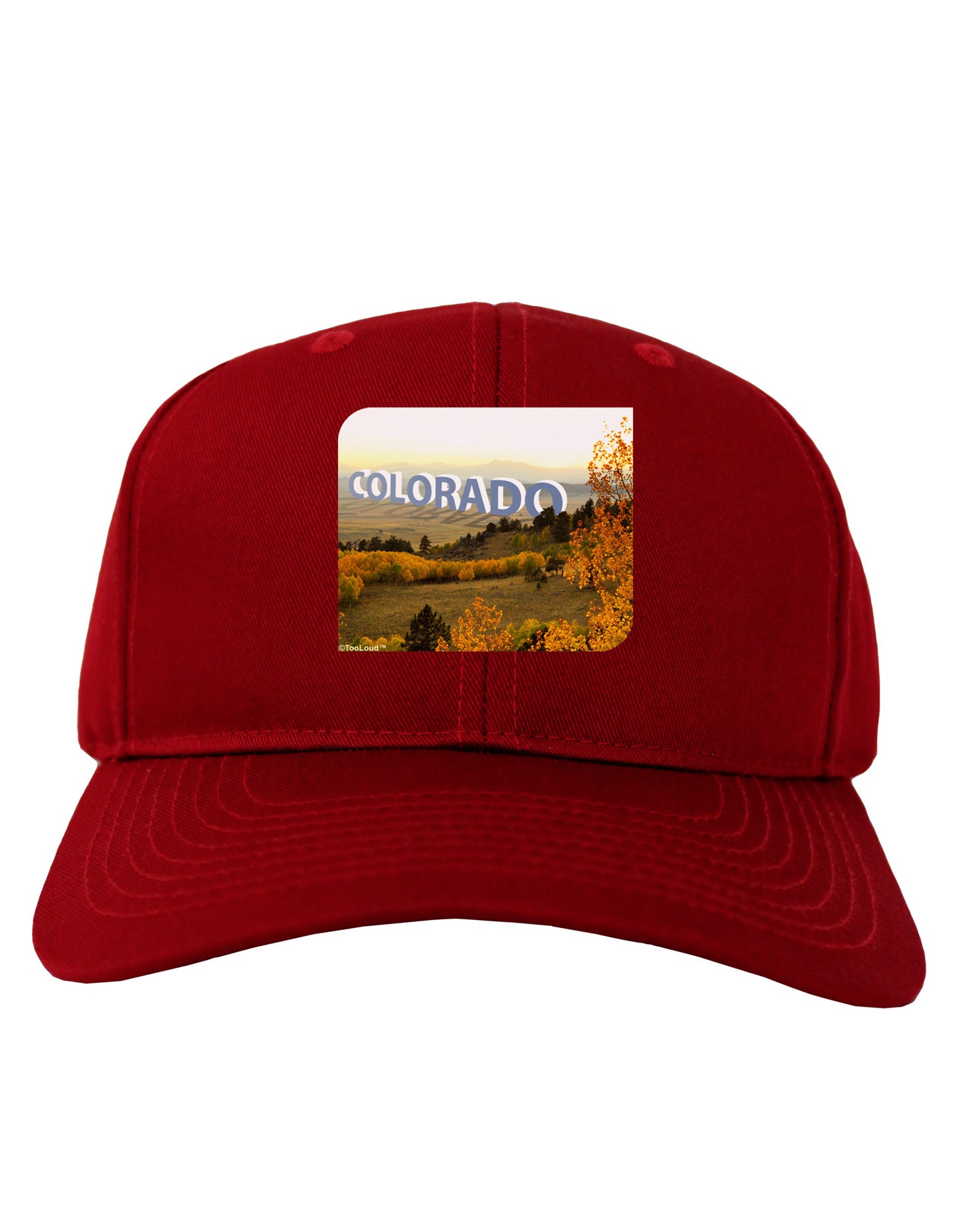 Colorado Postcard Gentle Sunrise Adult Dark Baseball Cap Hat by-Baseball Cap-TooLoud-Red-One Size-Davson Sales