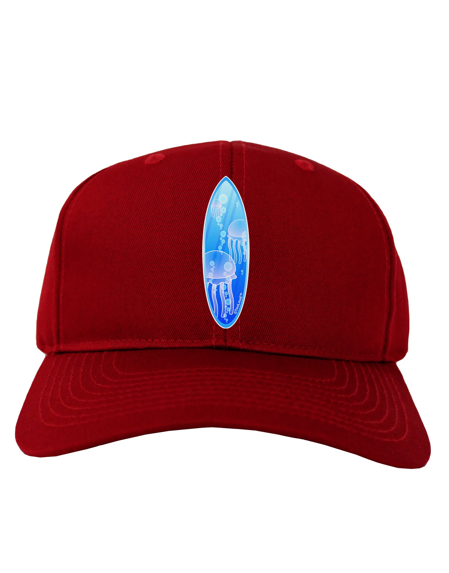 Jellyfish Surfboard Adult Dark Baseball Cap Hat by TooLoud-Baseball Cap-TooLoud-Red-One Size-Davson Sales