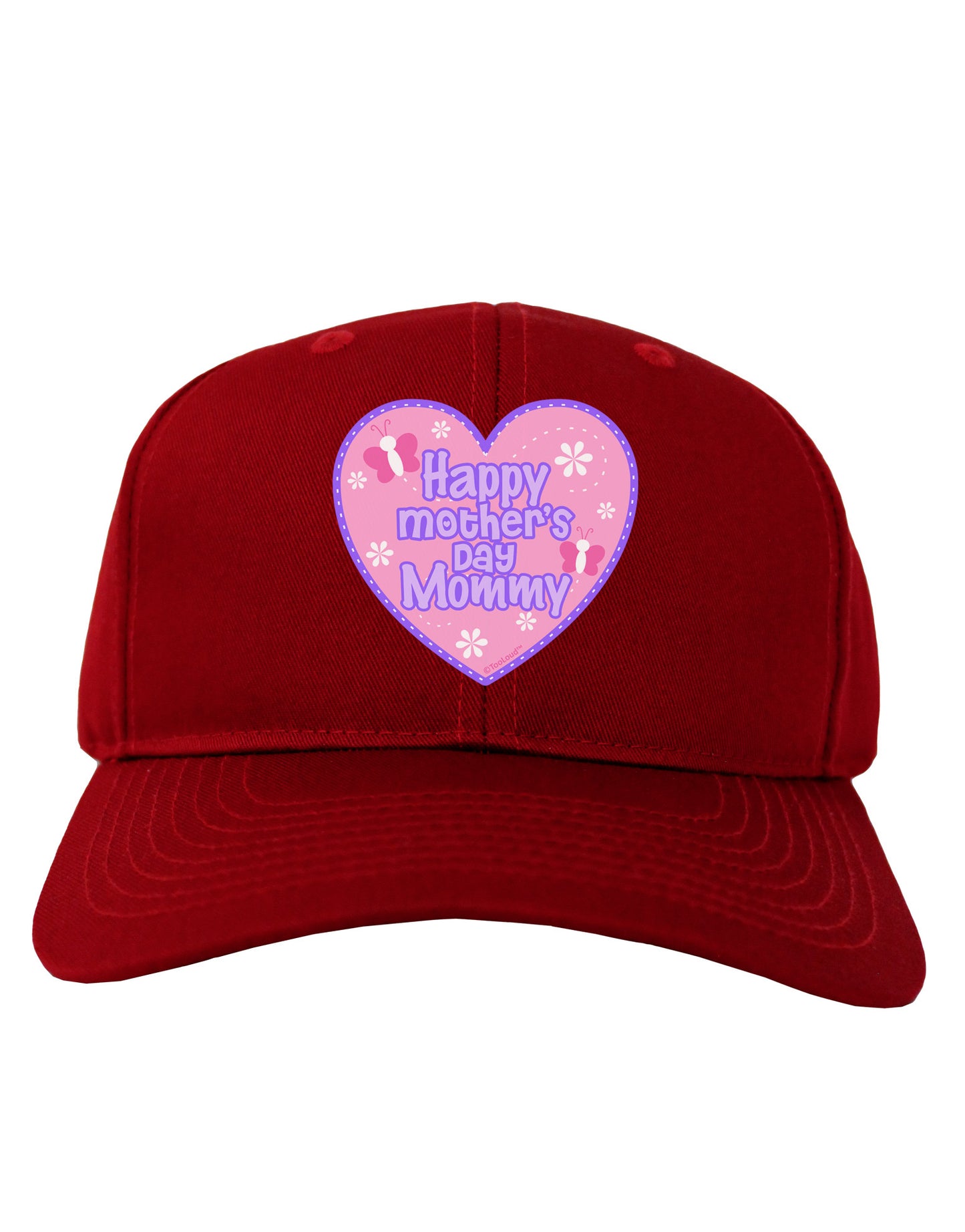Happy Mother's Day Mommy - Pink Adult Dark Baseball Cap Hat by TooLoud-Baseball Cap-TooLoud-Red-One Size-Davson Sales