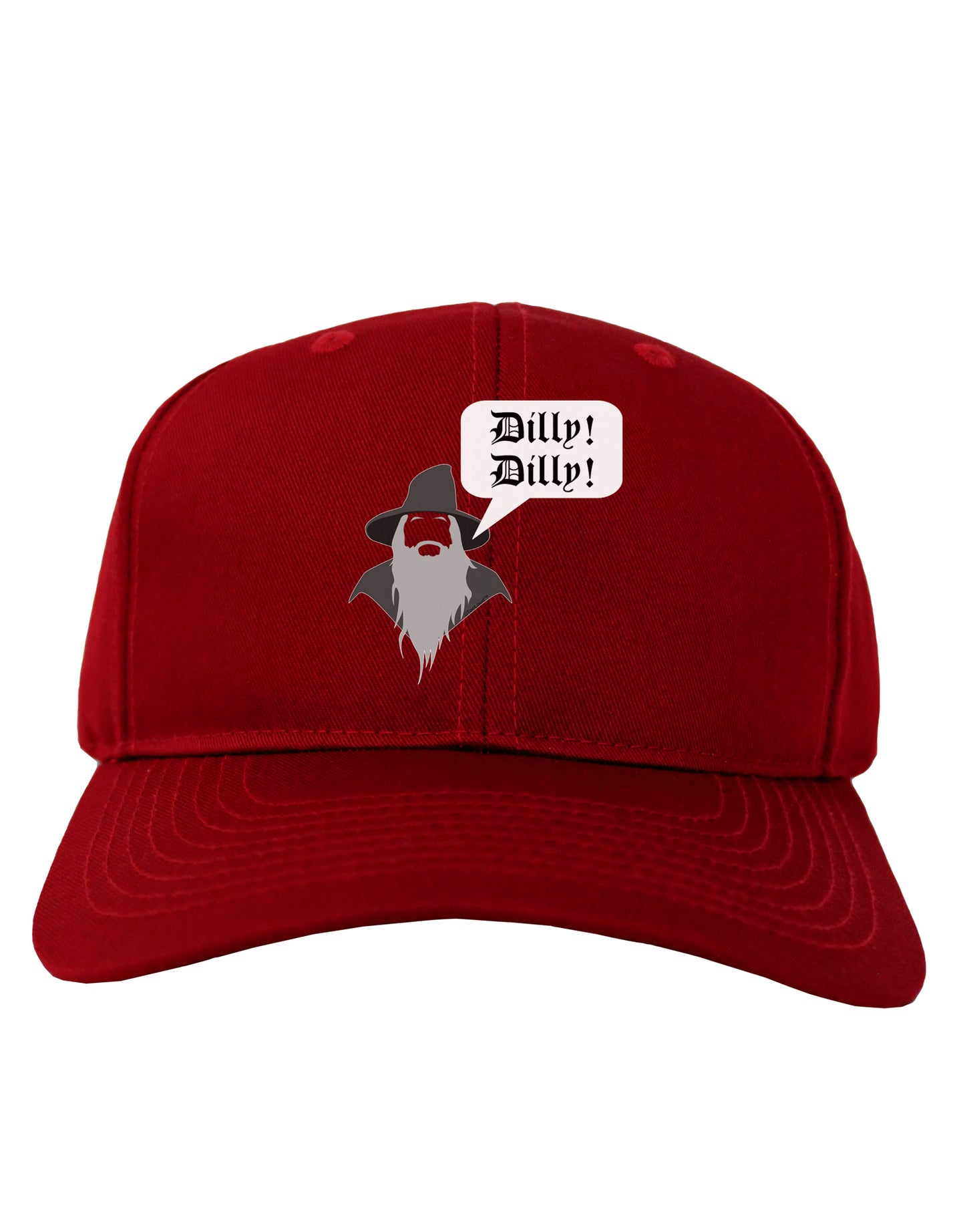 Wizard Dilly Dilly Adult Dark Baseball Cap Hat by TooLoud-Baseball Cap-TooLoud-Red-One Size-Davson Sales