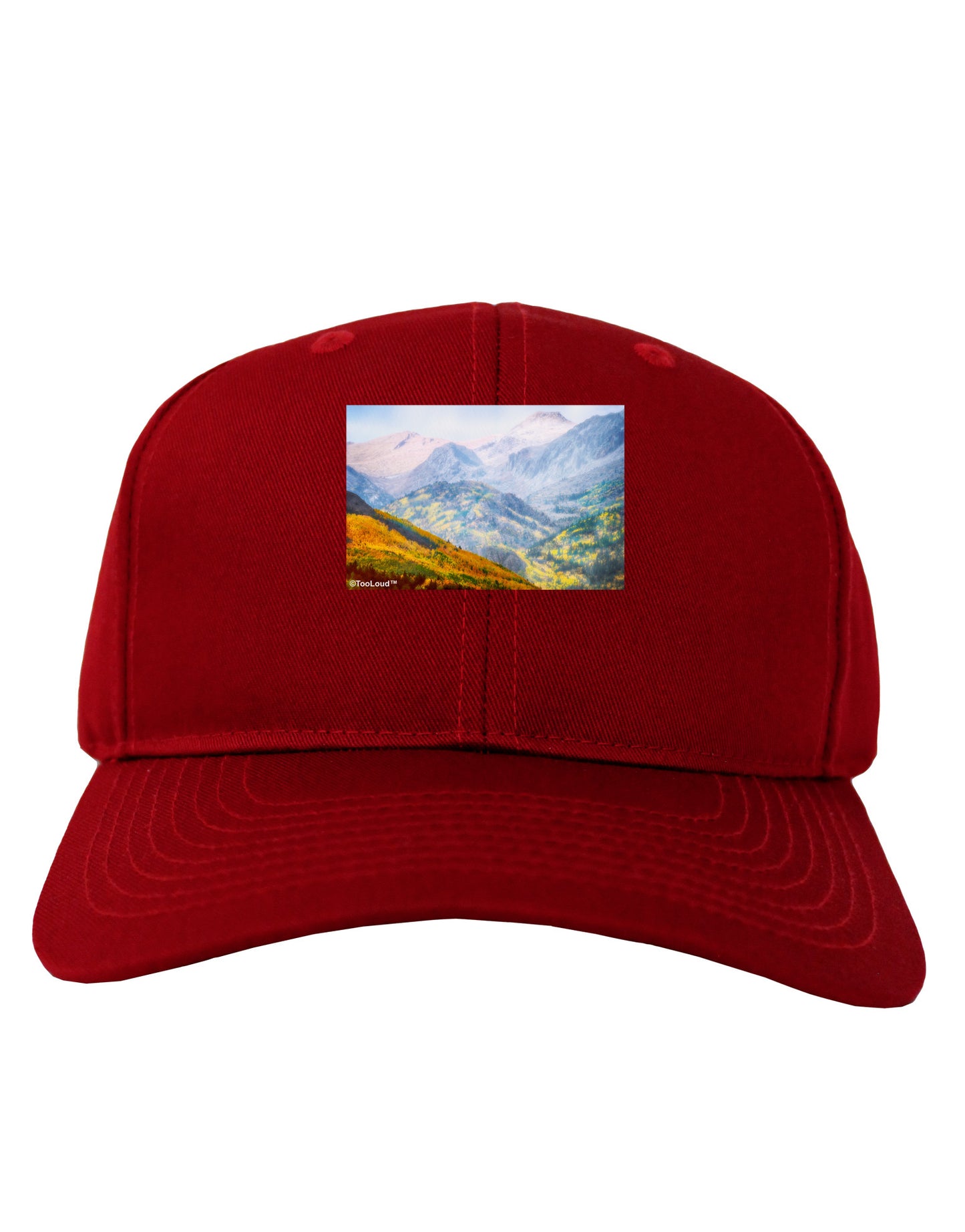 Colorado Fog Mountains Adult Dark Baseball Cap Hat-Baseball Cap-TooLoud-Red-One Size-Davson Sales