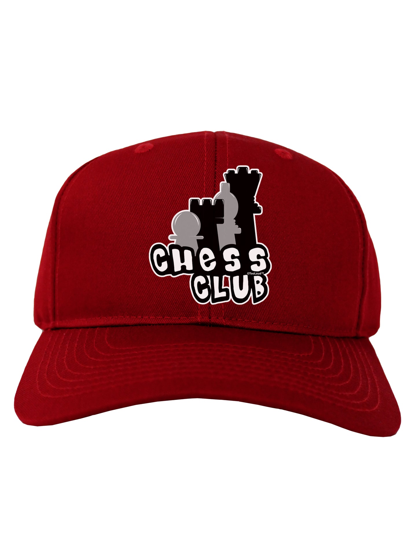Chess Club Adult Dark Baseball Cap Hat by TooLoud-Baseball Cap-TooLoud-Red-One Size-Davson Sales