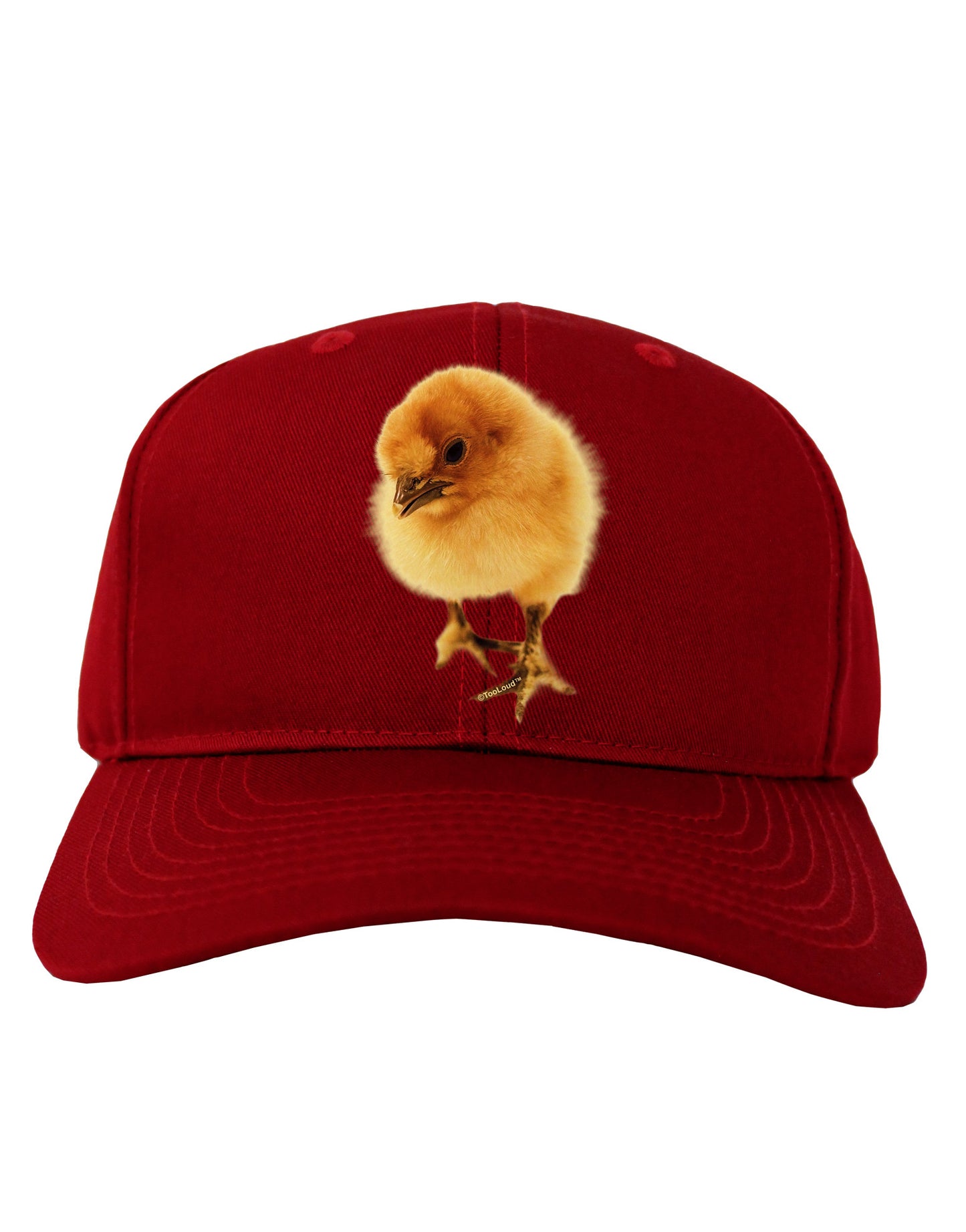 Fluffy Chick Adult Dark Baseball Cap Hat-Baseball Cap-TooLoud-Red-One Size-Davson Sales
