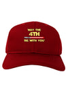 4th Be With You Beam Sword Adult Dark Baseball Cap Hat-Baseball Cap-TooLoud-Red-One Size-Davson Sales