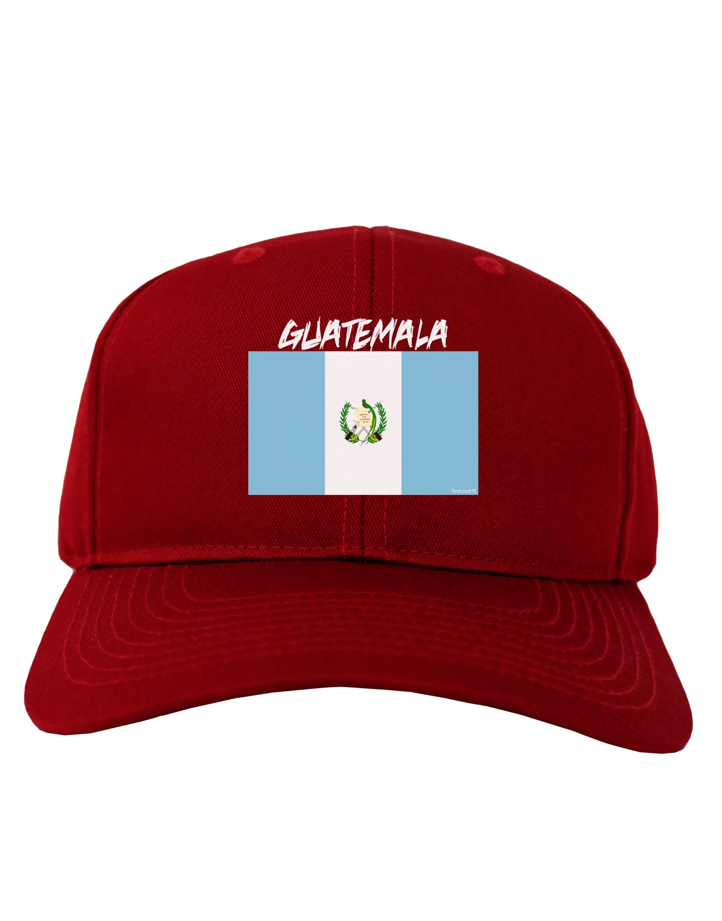 Guatamelan Flag Design Adult Dark Baseball Cap Hat by TooLoud-Baseball Cap-TooLoud-Red-One Size-Davson Sales
