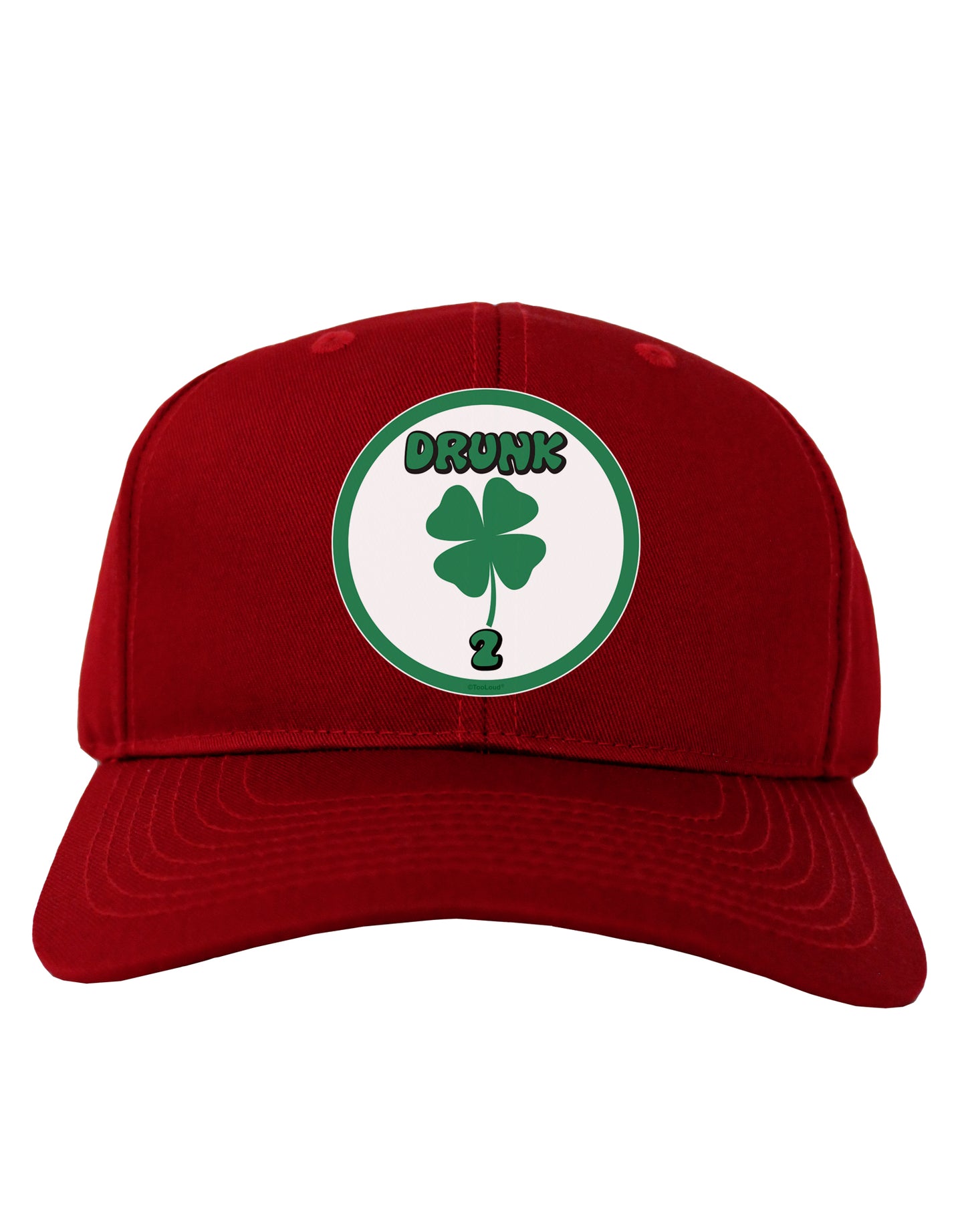 Drunk 2 Funny Adult Dark Baseball Cap Hat by TooLoud-Baseball Cap-TooLoud-Red-One Size-Davson Sales